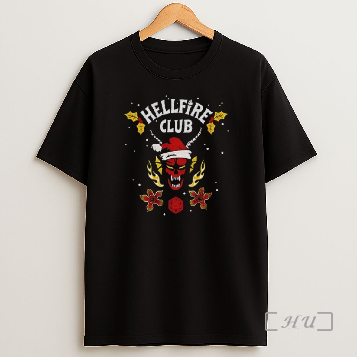 Officials Hellfire Club Santa Hat Stranger Things Merry Christmas Premium Shirt Sweatshirt Tee