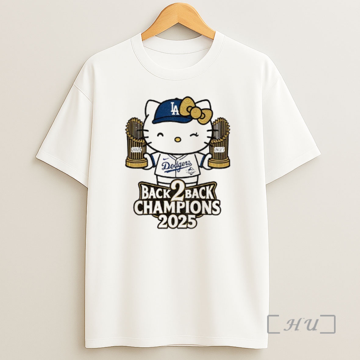 Officials Hello Kitty Hold Trophy Los Angeles Dodgers World Series Champions Back To Back 2025 Premium Shirt Sweatshirt Tee