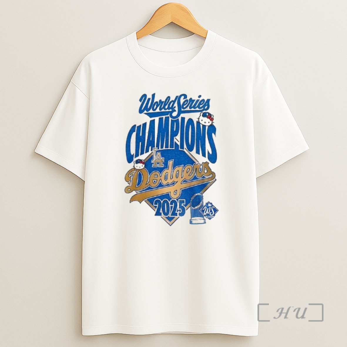 Officials Hello Kitty X Los Angeles Dodgers Champions 2025 Mlb Baseball World Series Premium Shirt Sweatshirt Tee