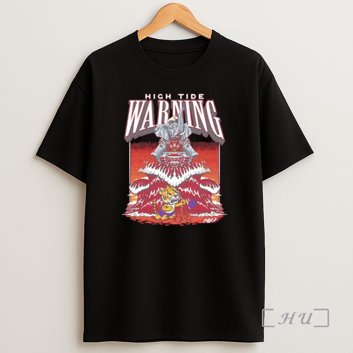 Officials High Tide Warning Alabama Crimson Tide Beat Lsu Tigers Mascot Premium Shirt Sweatshirt Tee
