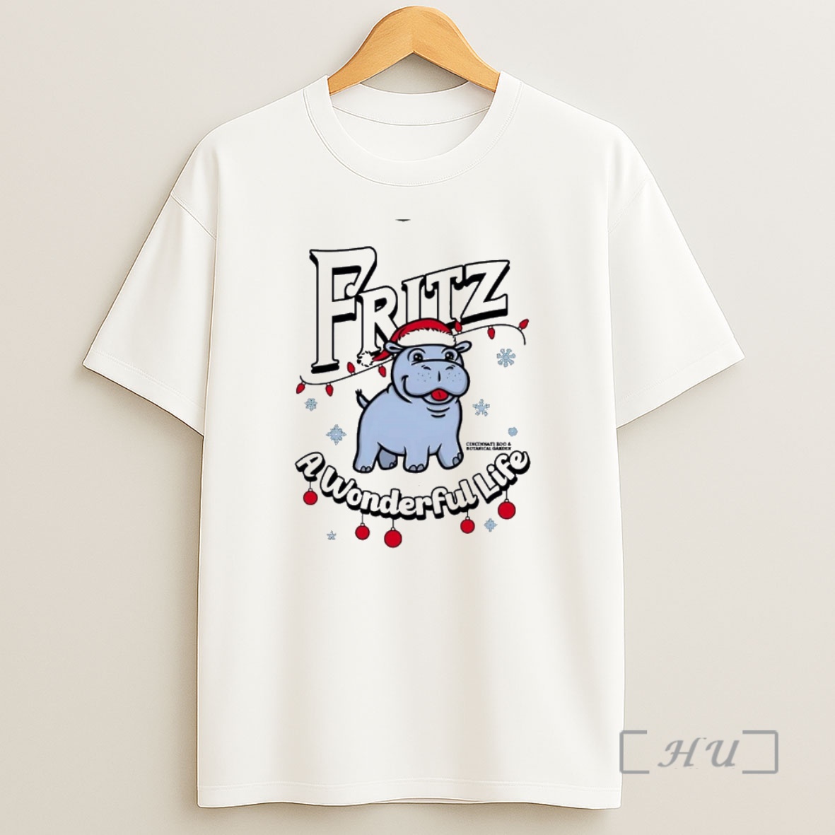 Officials Hippo Fritz A Wonderful Life Cincinnati Christmas Christmas Premium Shirt Sweatshirt Tee
