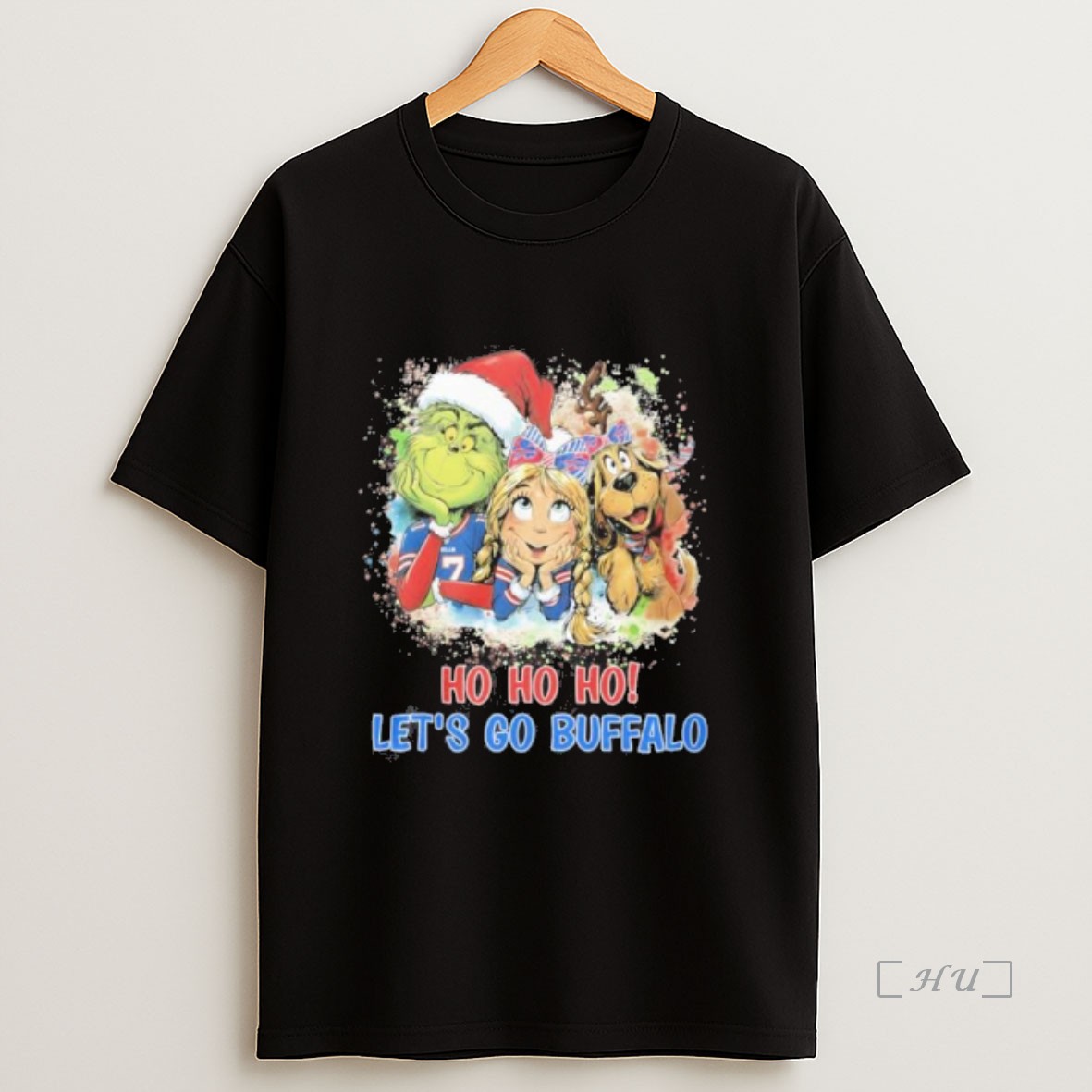 Officials Ho Ho Ho Lets Go Buffalo Bills Christmas Premium Shirt Sweatshirt Tee