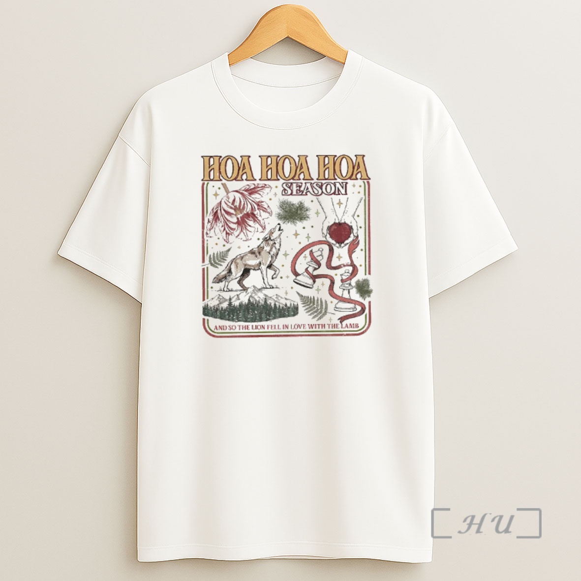 Officials Hoa Hoa Hoa Season Vampires And So The Lion Fell In Love With The Lamb Christmas Premium Shirt Sweatshirt Tee
