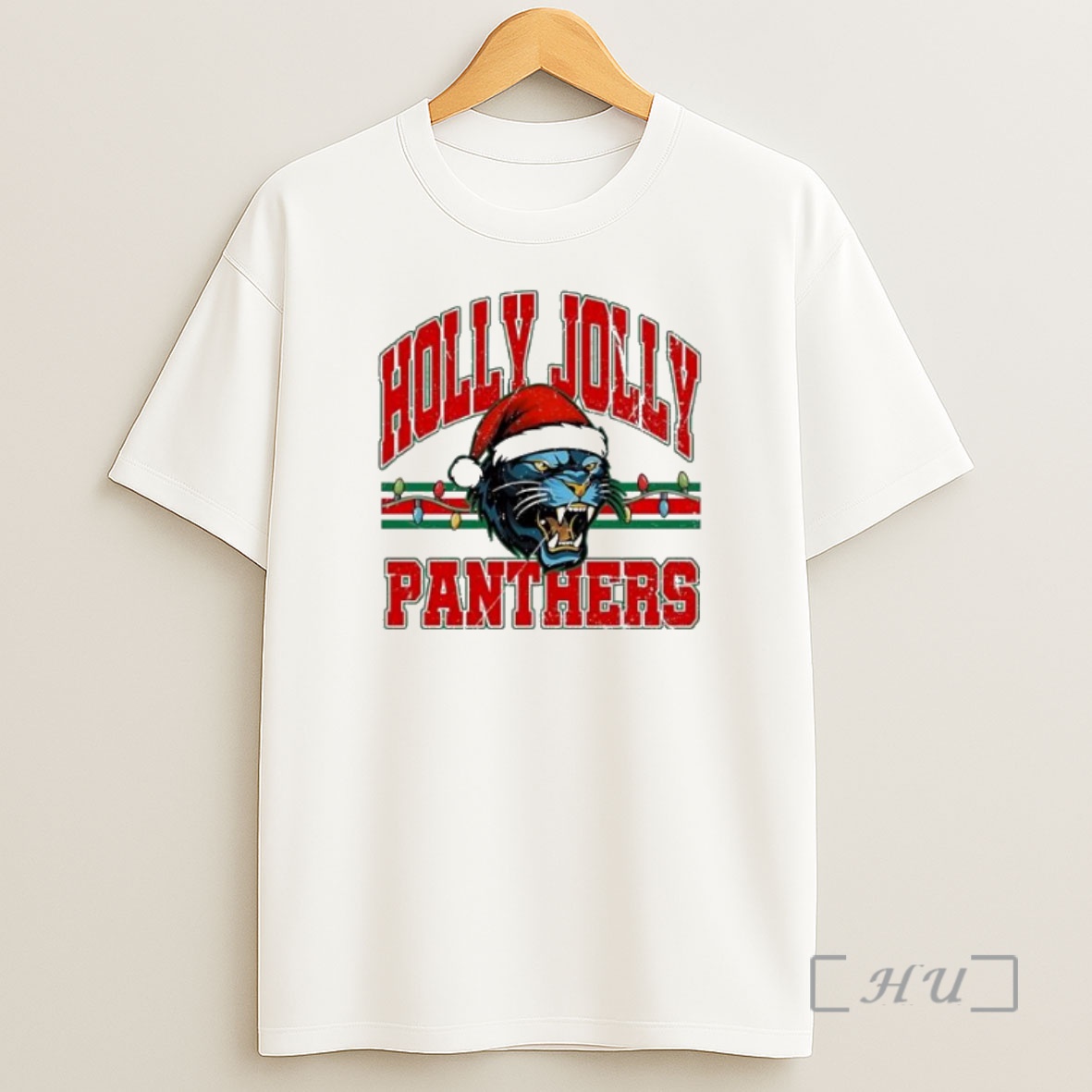 Officials Holly Jolly Panthers Santa Hat Holiday Mascot Premium Shirt Sweatshirt Tee