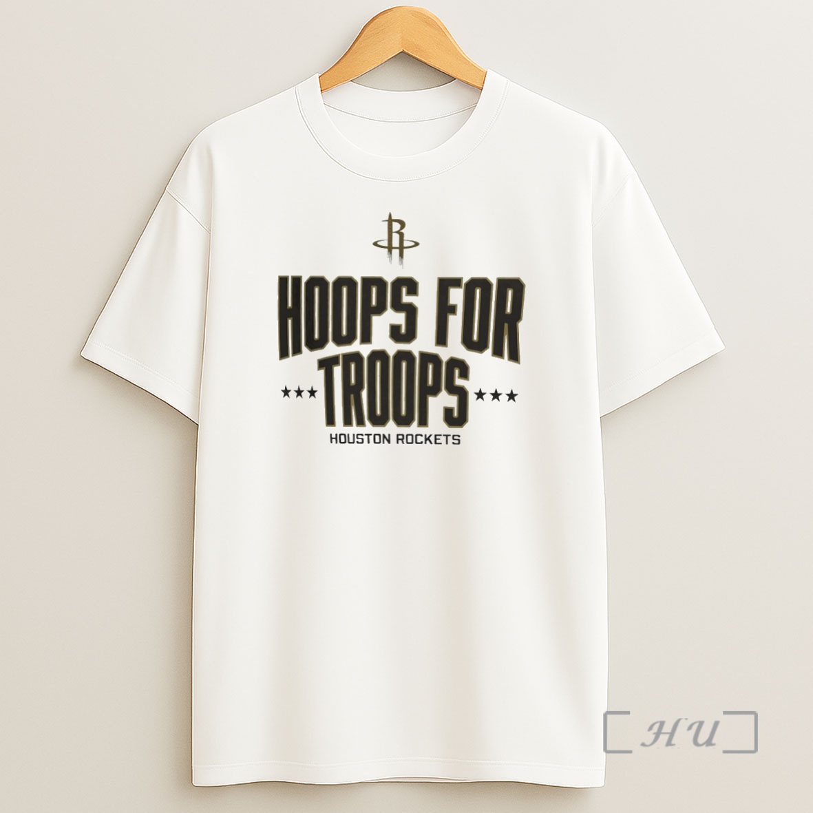Officials Hoops For Troops Houston Rockets Basketball Circle Premium Shirt Sweatshirt Tee
