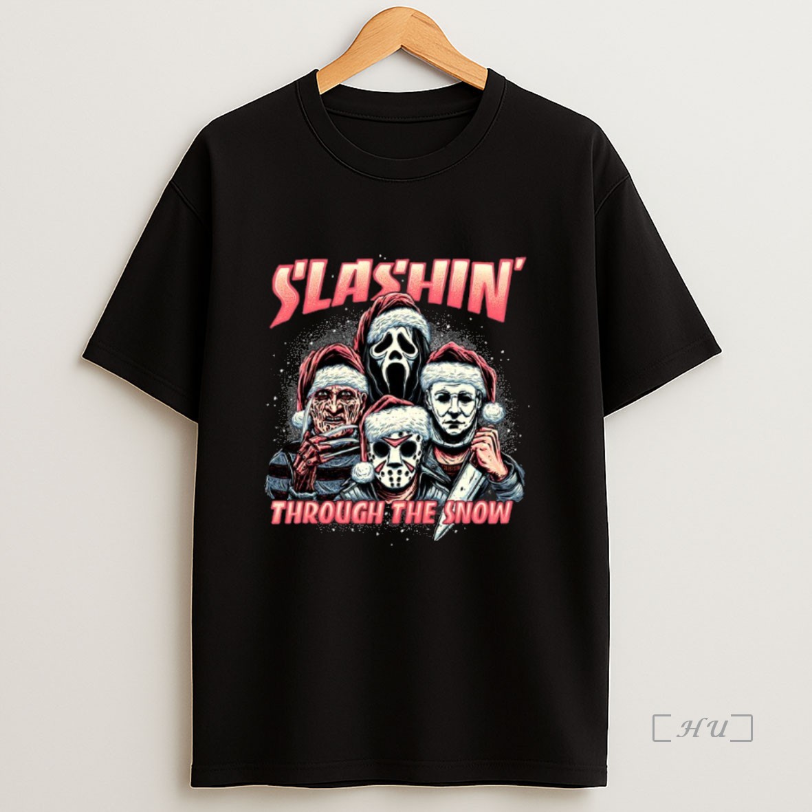 Officials Horror Movies Slashin Through The Snow Christmas 2025 Premium Shirt Sweatshirt Tee