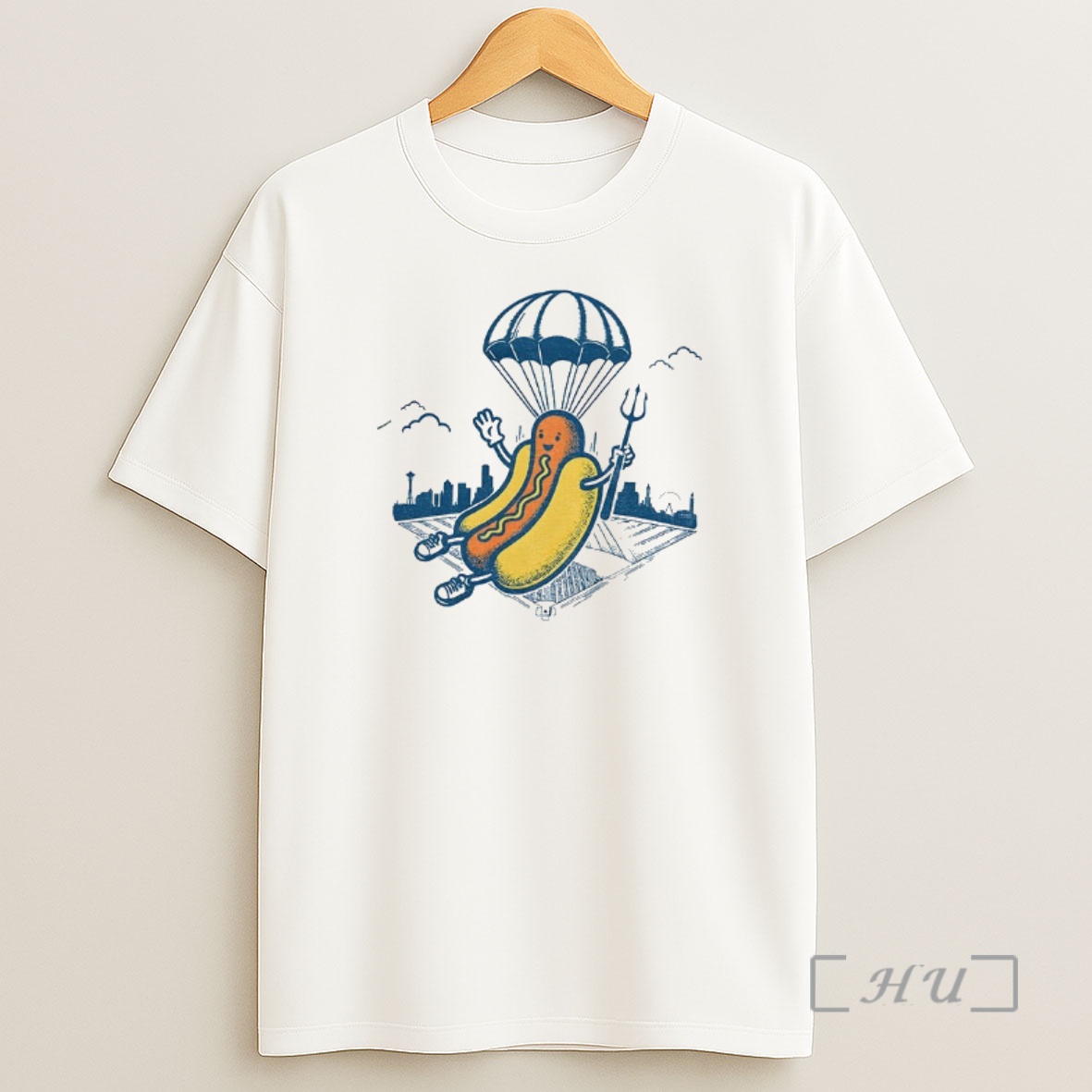 Officials Hot Dog Parachute Drop Holding Trident Seattle Mariners Mlb Baseball 2025 Premium Shirt Sweatshirt Tee