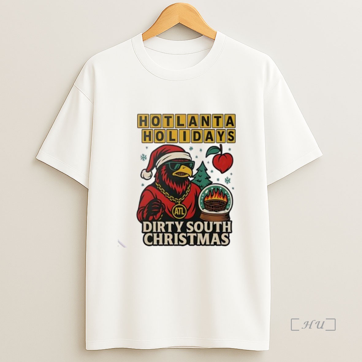 Officials Hotlanta Holidays Dirty South Christmas Ornaments White Premium Shirt Sweatshirt Tee