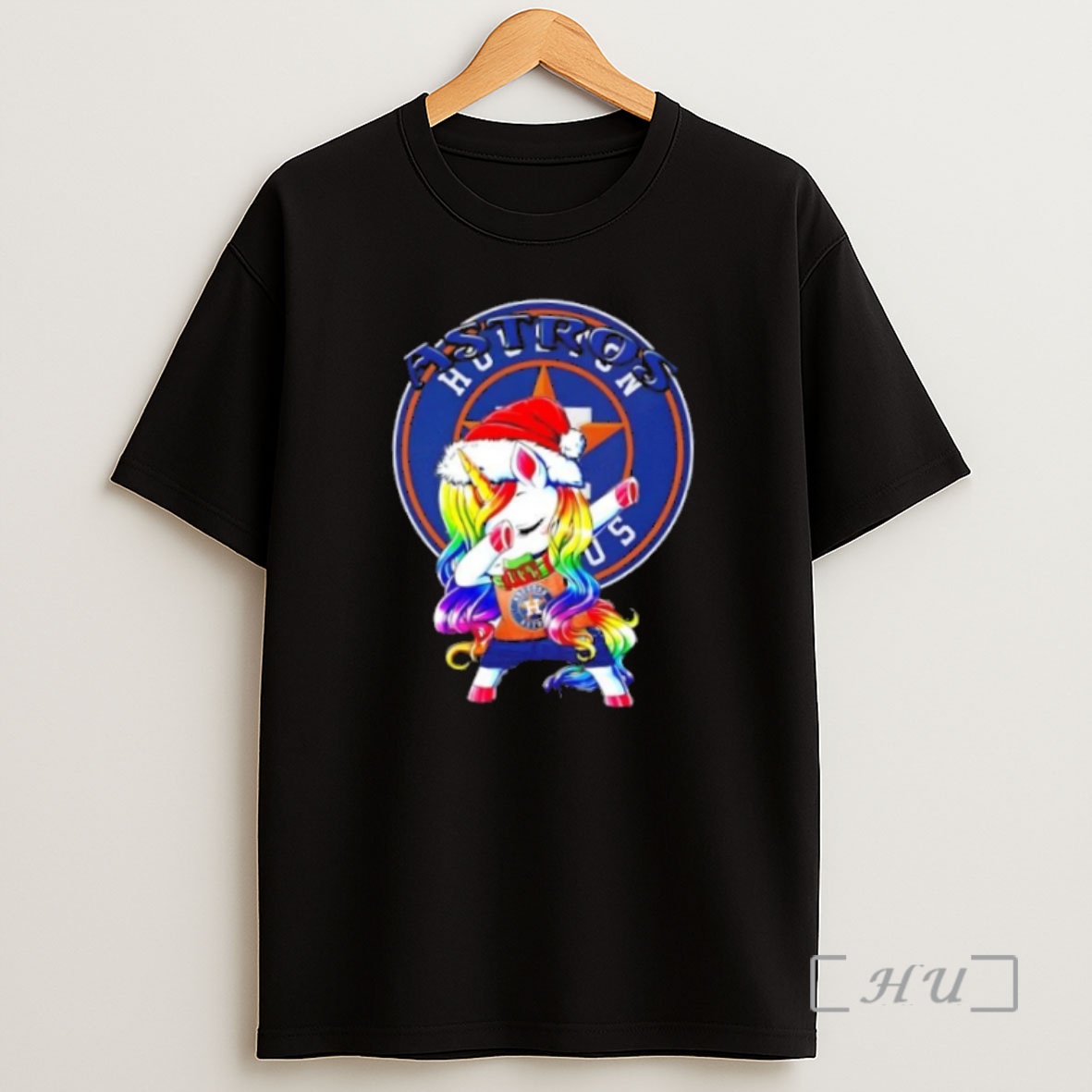 Officials Houston Astros X Unicorn Santa Hat Dabbing Merry Christmas Premium Shirt Sweatshirt Tee