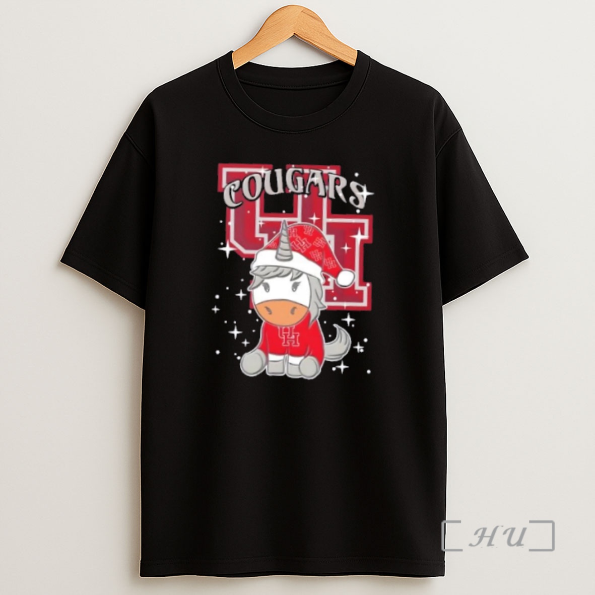 Officials Houston Cougars Football X Unicorn Merry Christmas Premium Shirt Sweatshirt Tee