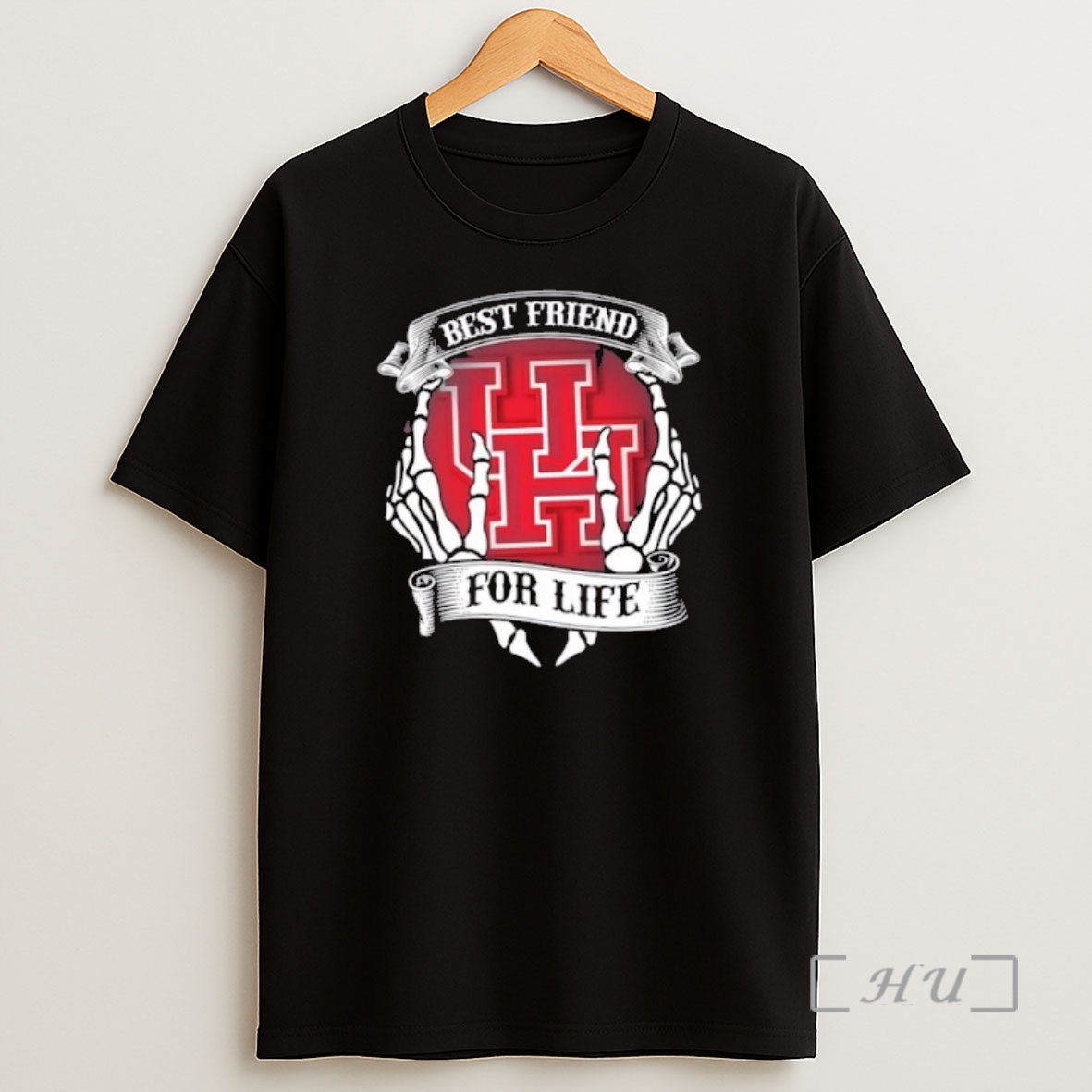 Officials Houston Cougars Best Friend For Life Hands Bones Premium Shirt Sweatshirt Tee