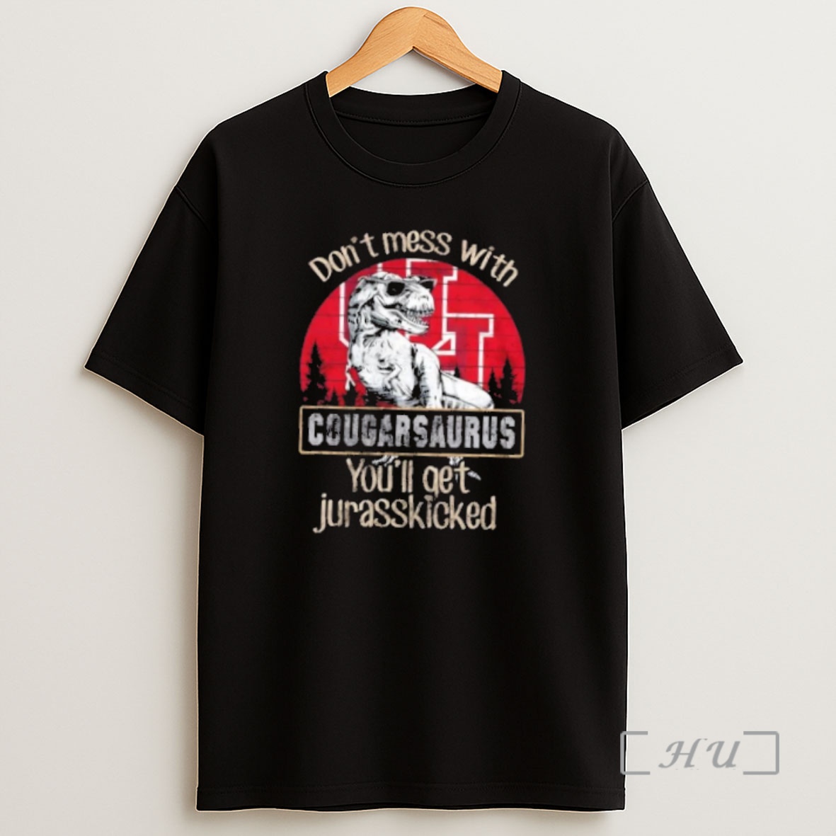 Officials Houston Cougars Dont Mess With Cougarsaurus Youll Get Jurasskicked Premium Shirt Sweatshirt Tee