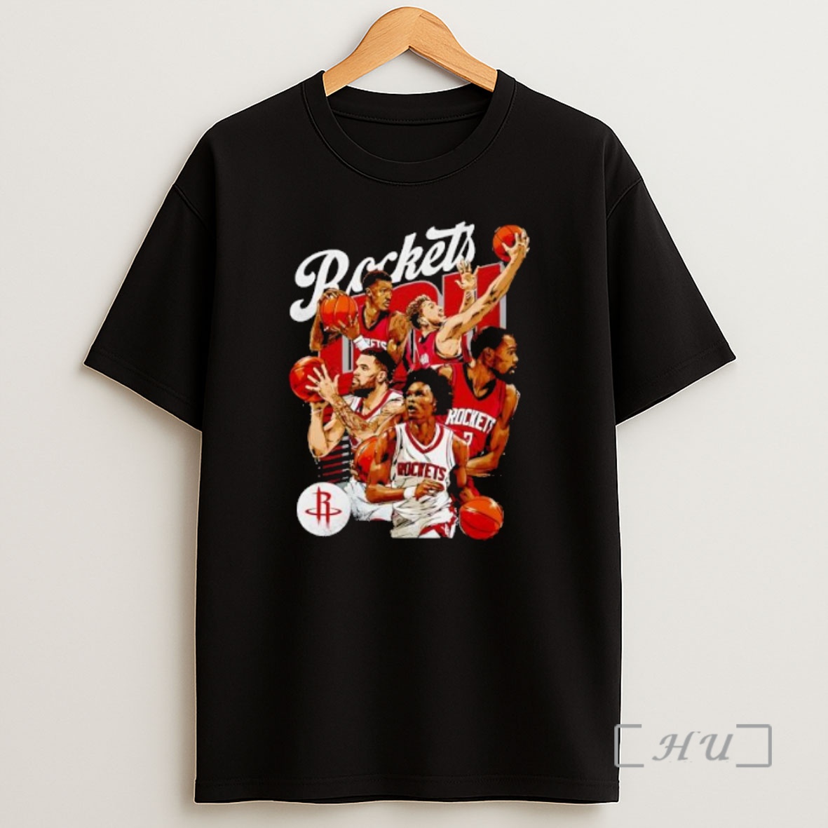 Officials Houston Rockets Starting 5 Retro Vibe Graphic Premium Shirt Sweatshirt Tee