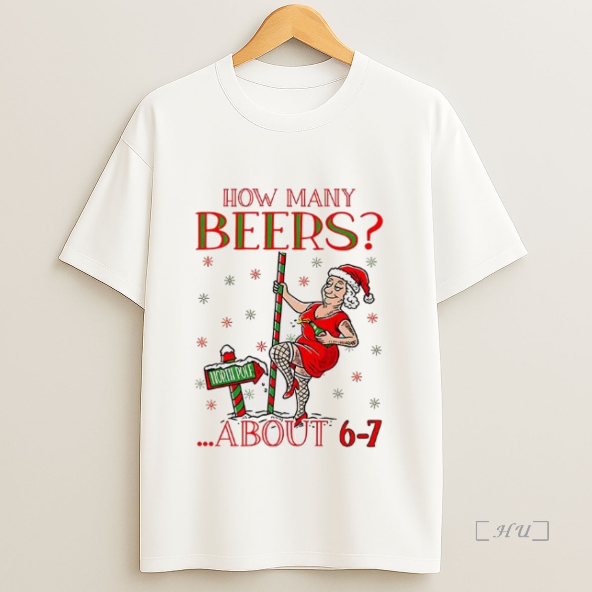 Officials How Many Beers About 6 7 Mrs Clause Christmas Premium Shirt Sweatshirt Tee