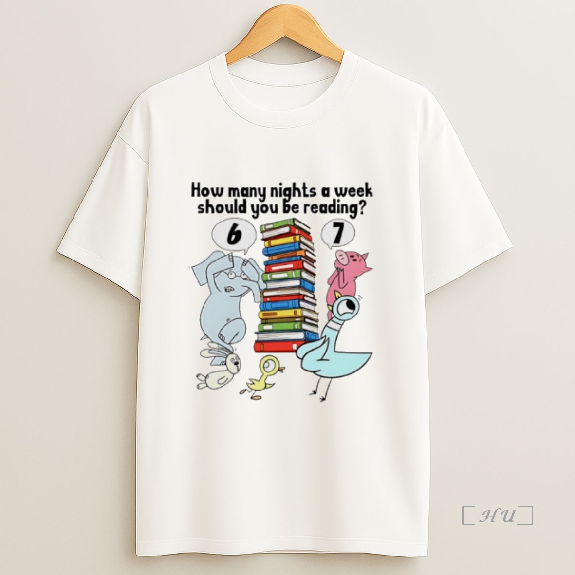Officials How Many Nights A Week Should You Be Reading 6 7 Pigeon Elephant Piggie Childrens Books Premium Shirt Sweatshirt Tee