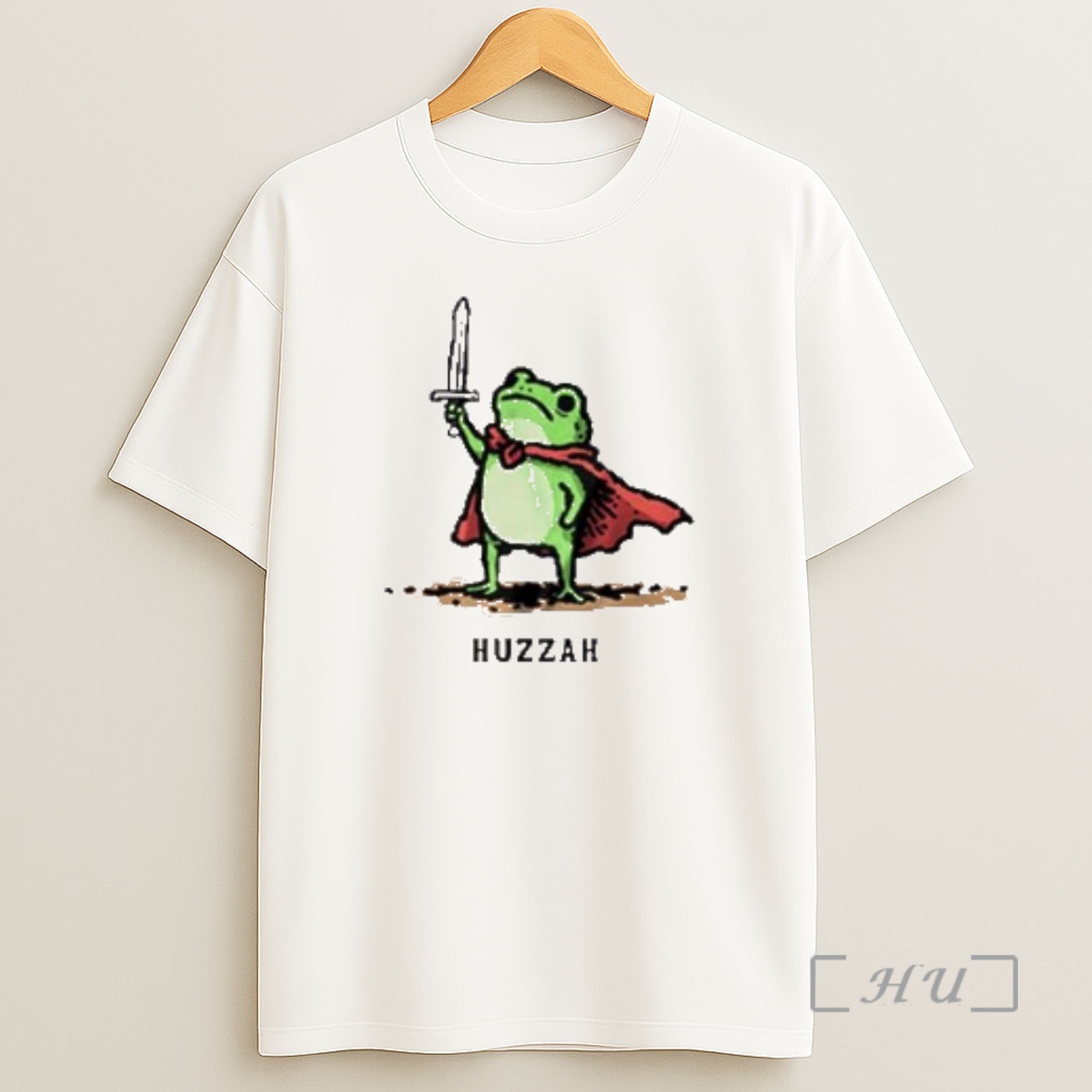 Officials Huzzah Frog With Sword Premium Shirt Sweatshirt Tee