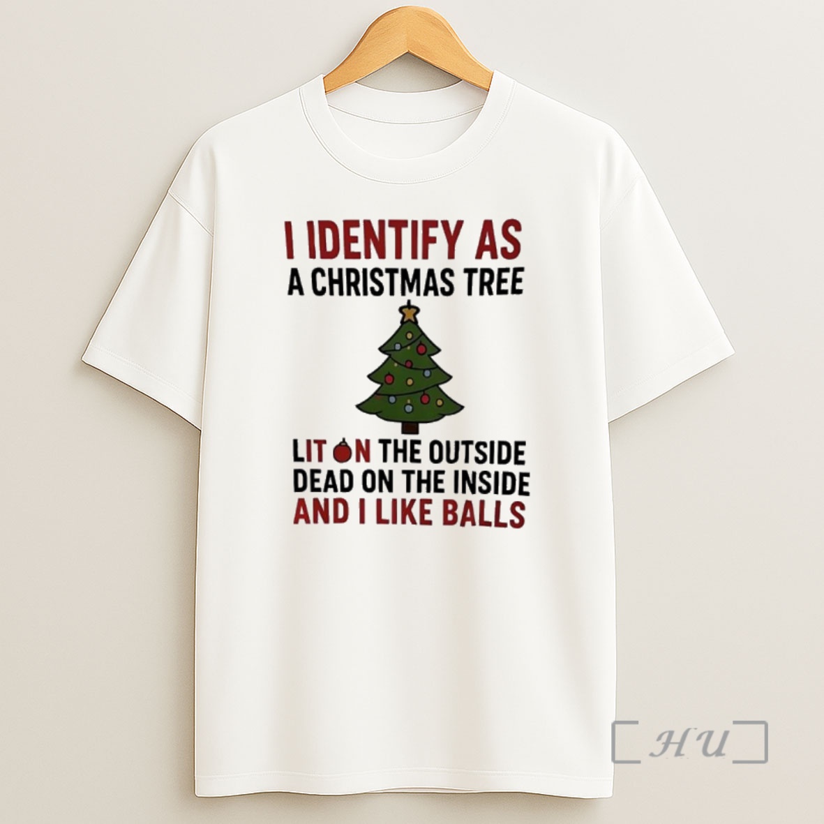 Officials I Identify As A Christmas Tree Lit On The Outside Dead On The Inside And I Like Balls Premium Shirt Sweatshirt Tee