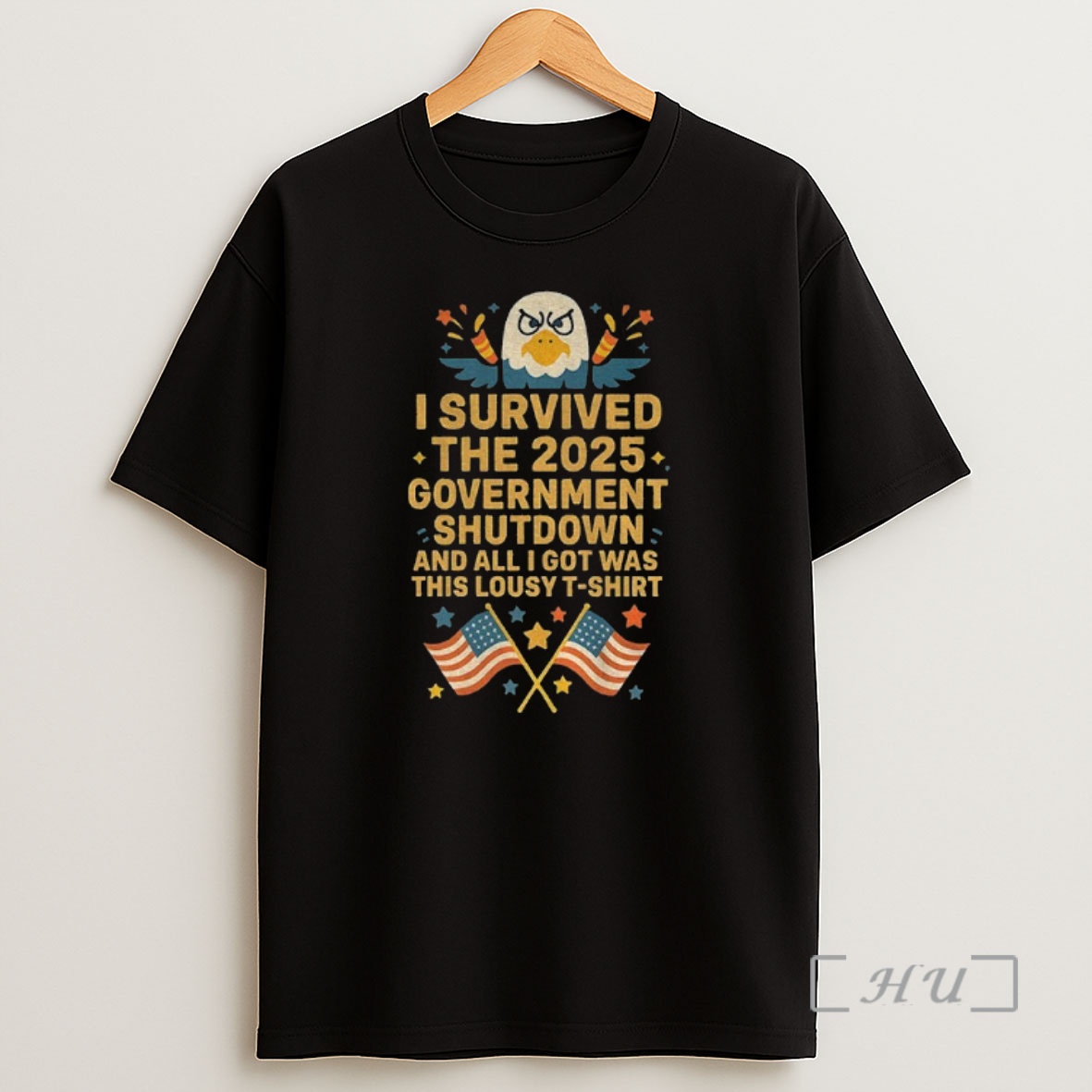 Officials I Survived 2025 Government Shutdown And All I Got Was This Lousy American Flag Premium Shirt Sweatshirt Tee