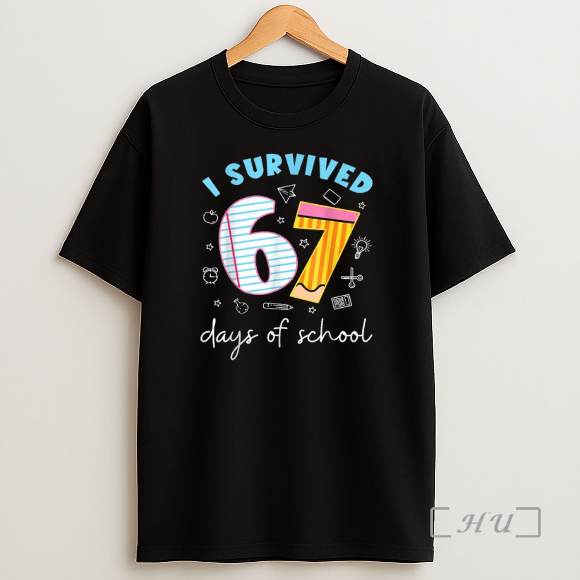 Officials I Survived 67 Days Of School Funny Meme Teacher Student Premium Shirt Sweatshirt Tee