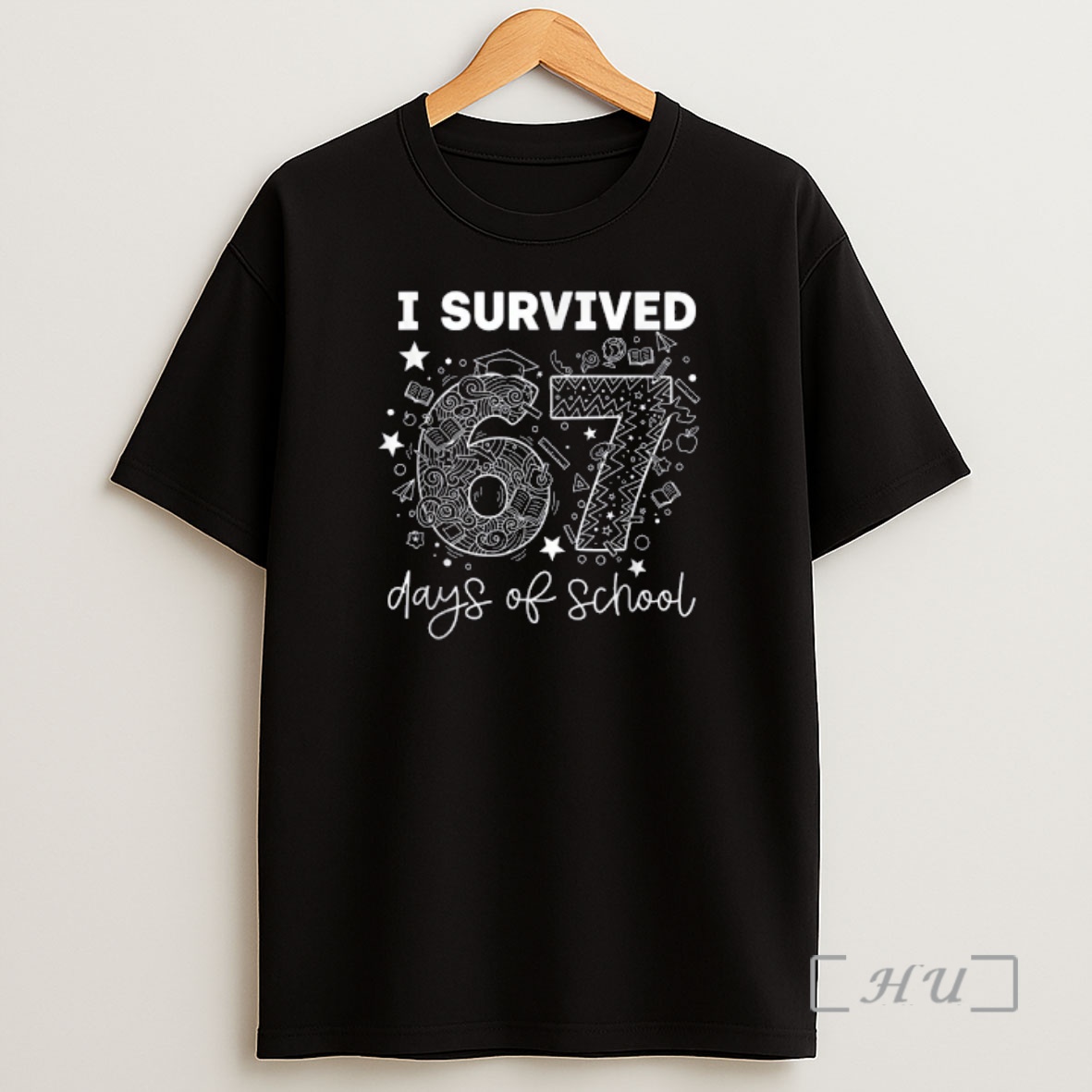 Officials I Survived 67 Days Of School Funny Six Seven 6 7 Meme Premium Shirt Sweatshirt Tee