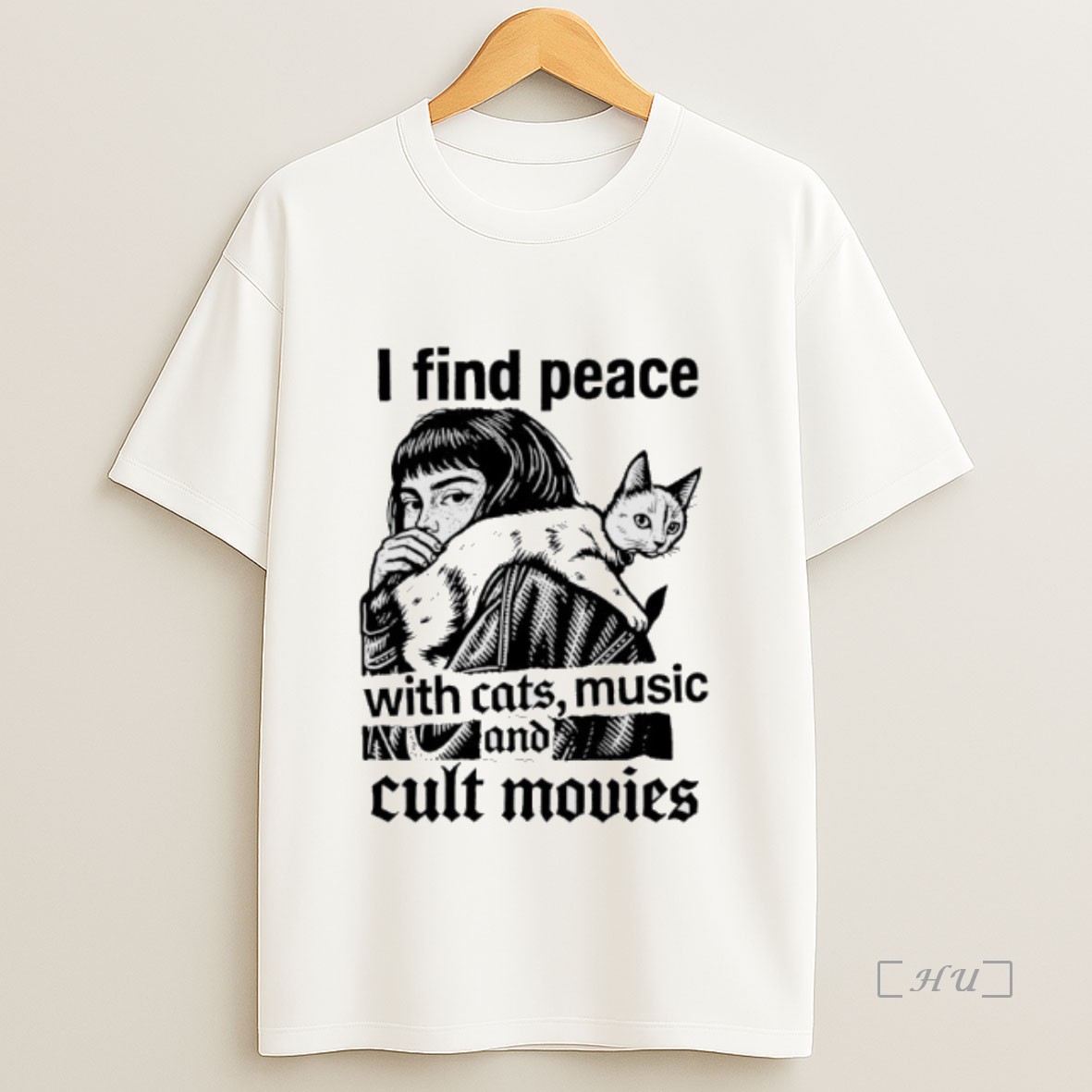 Officials I Find Peace With Cats Music And Cult Movies Premium Shirt Sweatshirt Tee