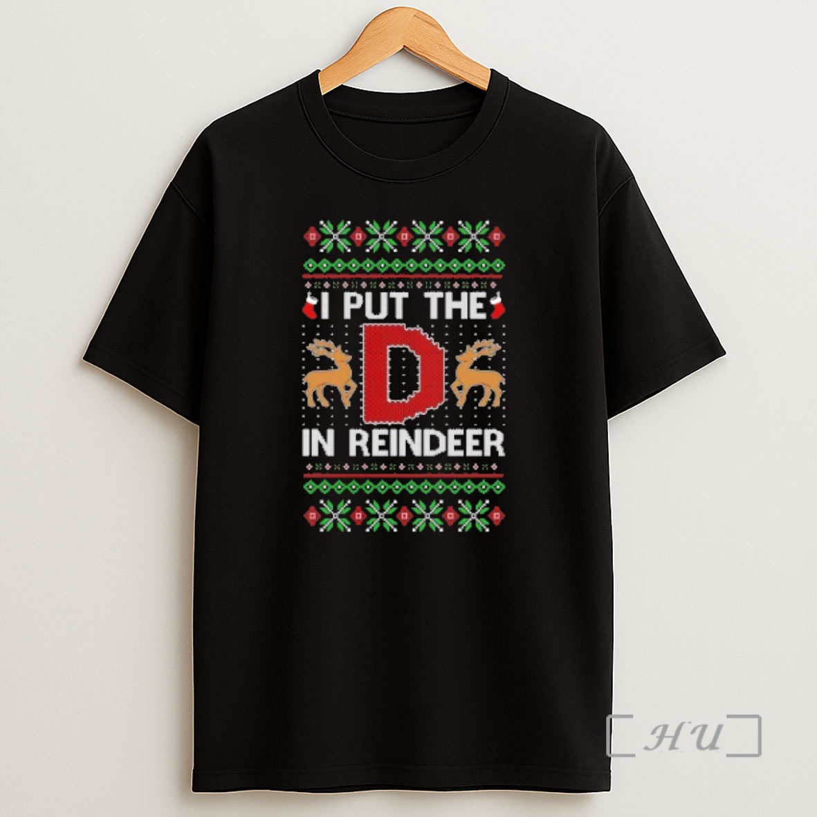 Officials I Put The D In Reindeer Ugly Christmas Sweat Premium Shirt Sweatshirt Tee