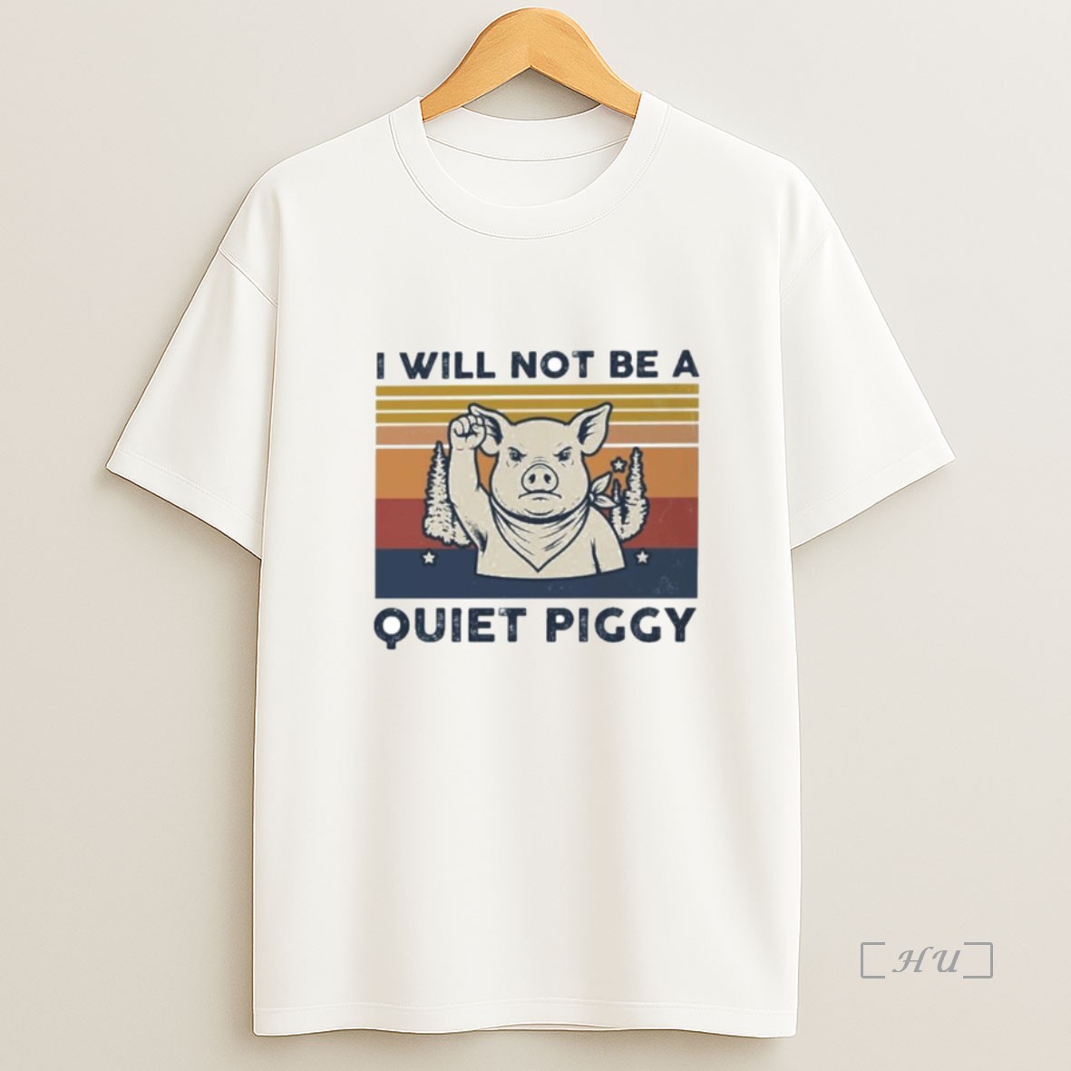 Officials I Will Not Be A Quiet Piggy Vintage Ornaments Premium Shirt Sweatshirt Tee