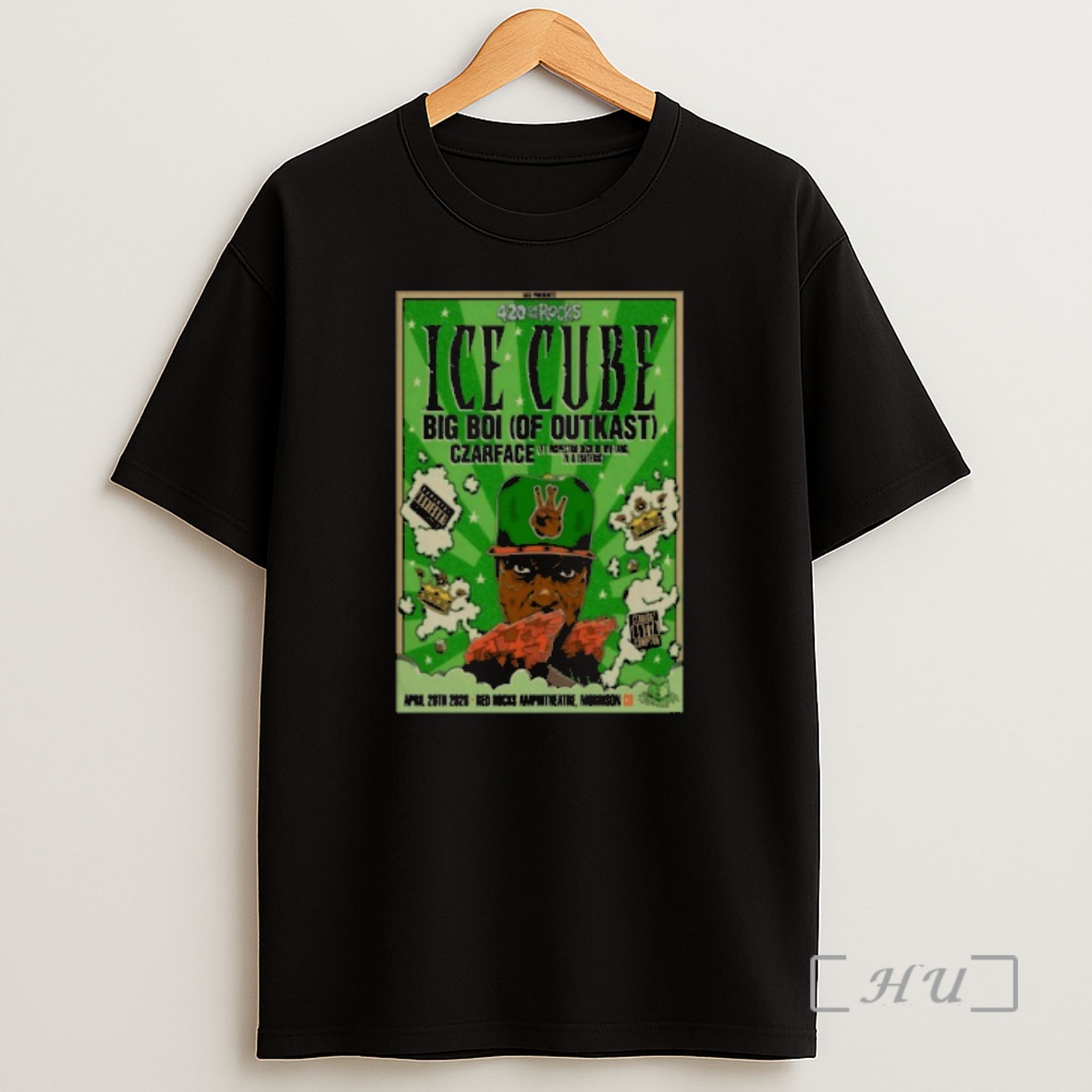 Officials Ice Cube Red Rocks Show On Apr 20 2026 Premium Shirt Sweatshirt Tee