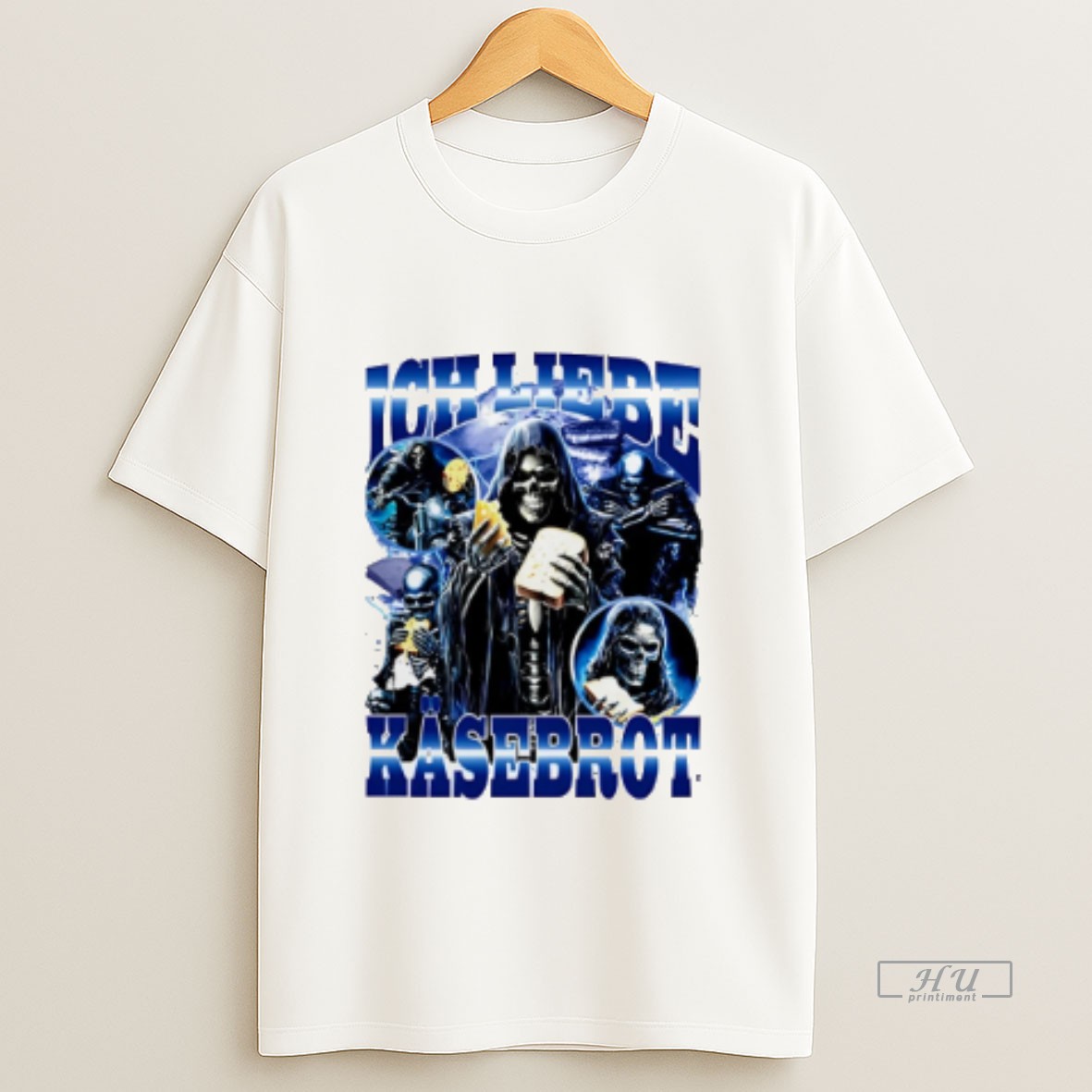 Officials Ich Liebe Kasebrot Skeleton Graphic Sweatshirt Tee