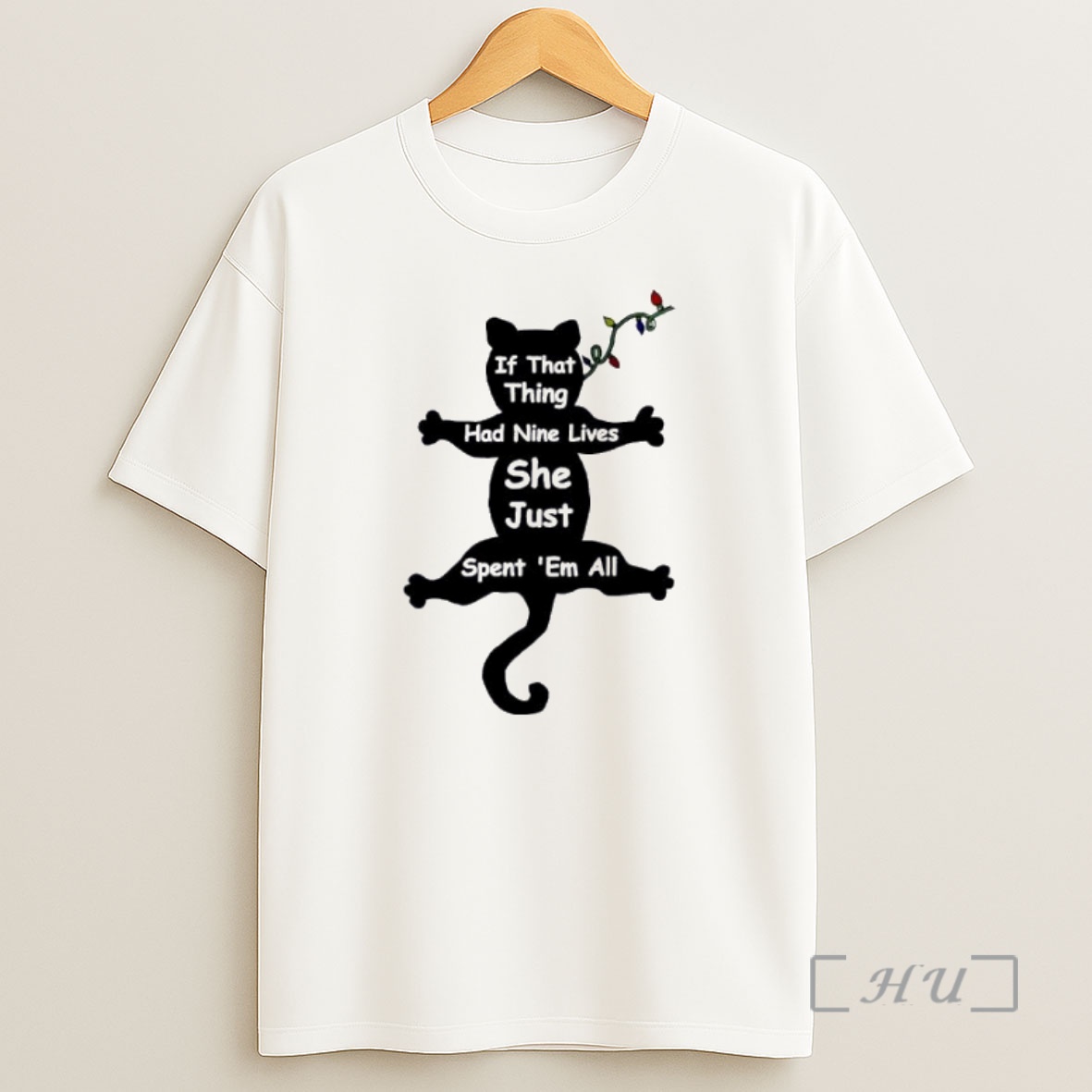 Officials If That Thing Had Nine Lives She Just Spent Em All Ornaments White Premium Shirt Sweatshirt Tee