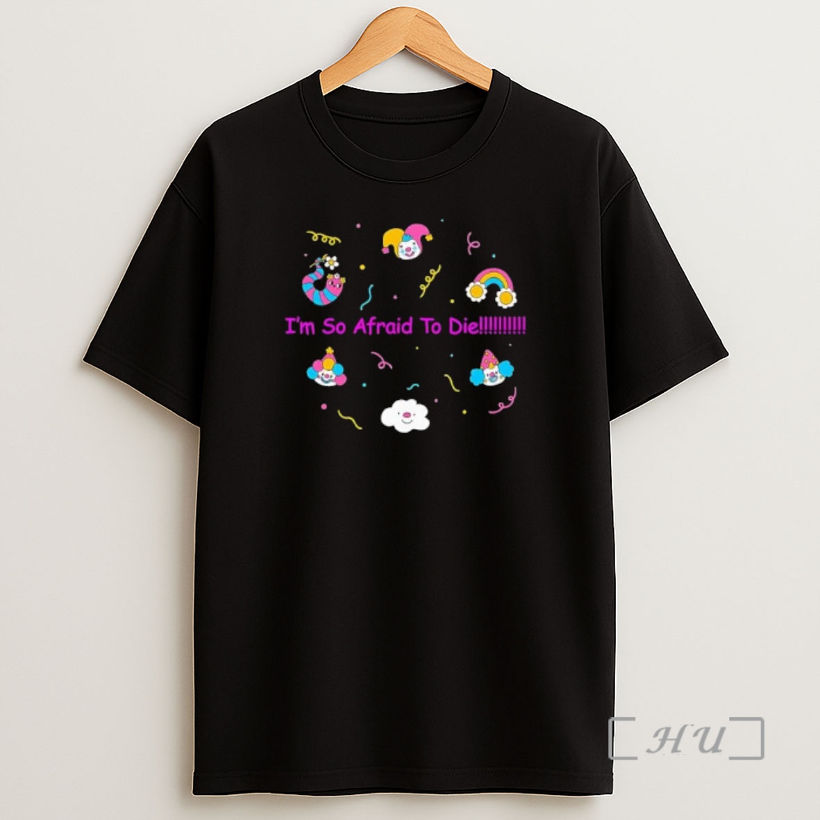 Officials Im So Afraid To Die Clown Stickers Premium Shirt Sweatshirt Tee