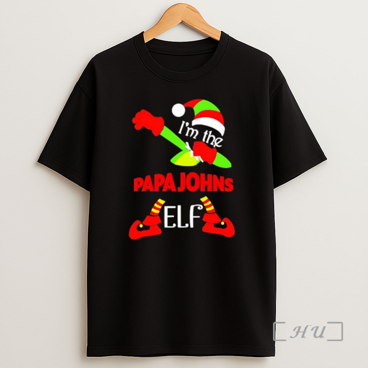 Officials Im The Papa Johns Elf Christmas 2025 Premium Shirt Sweatshirt Tee