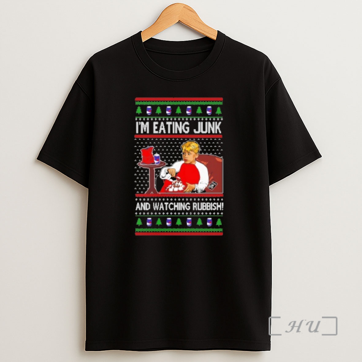 Officials Im Eating Junk And Watching Rubbish 90s Movie Ugly Christmas Sweat Premium Shirt Sweatshirt Tee