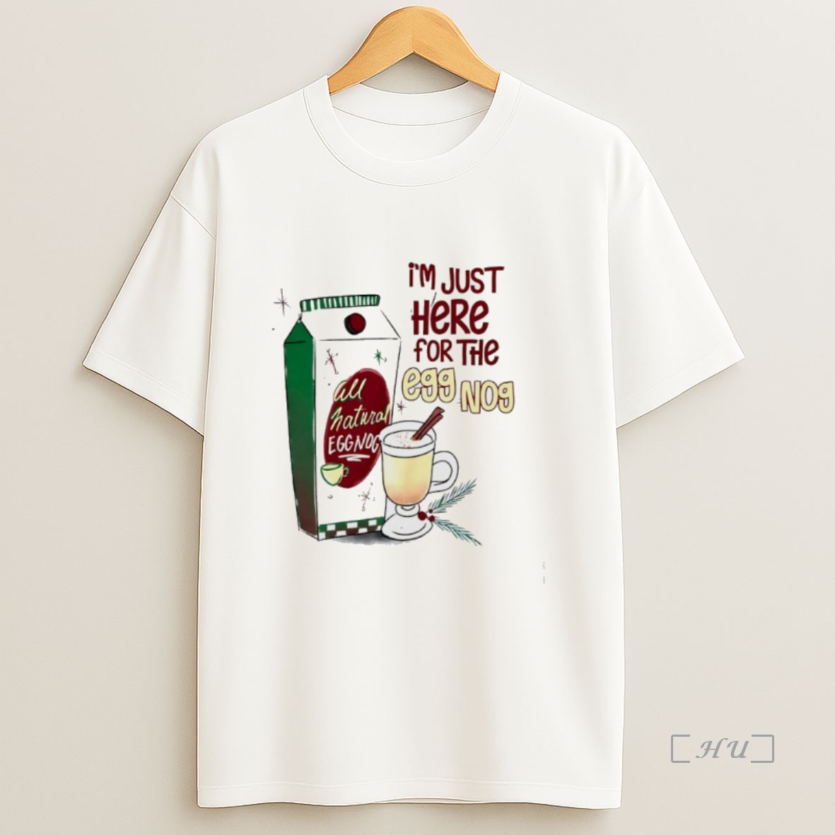 Officials Im Just Here For The Eggnog Premium Shirt Sweatshirt Tee
