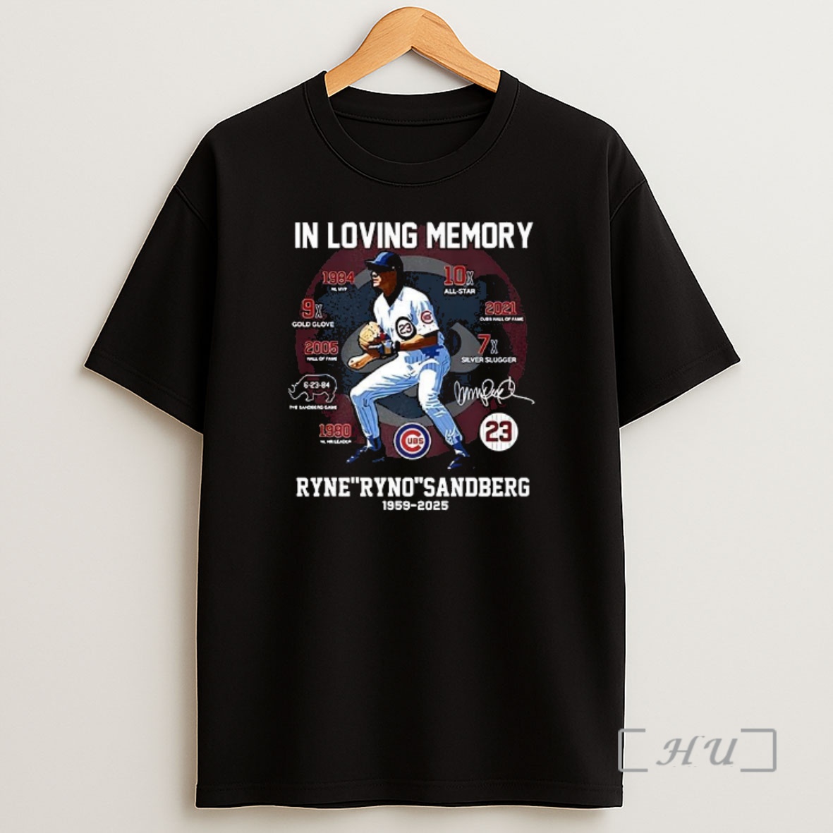 Officials In Loving Memory Ryne Ryno Sandberg 1959 2025 Signature Premium Shirt Sweatshirt Tee