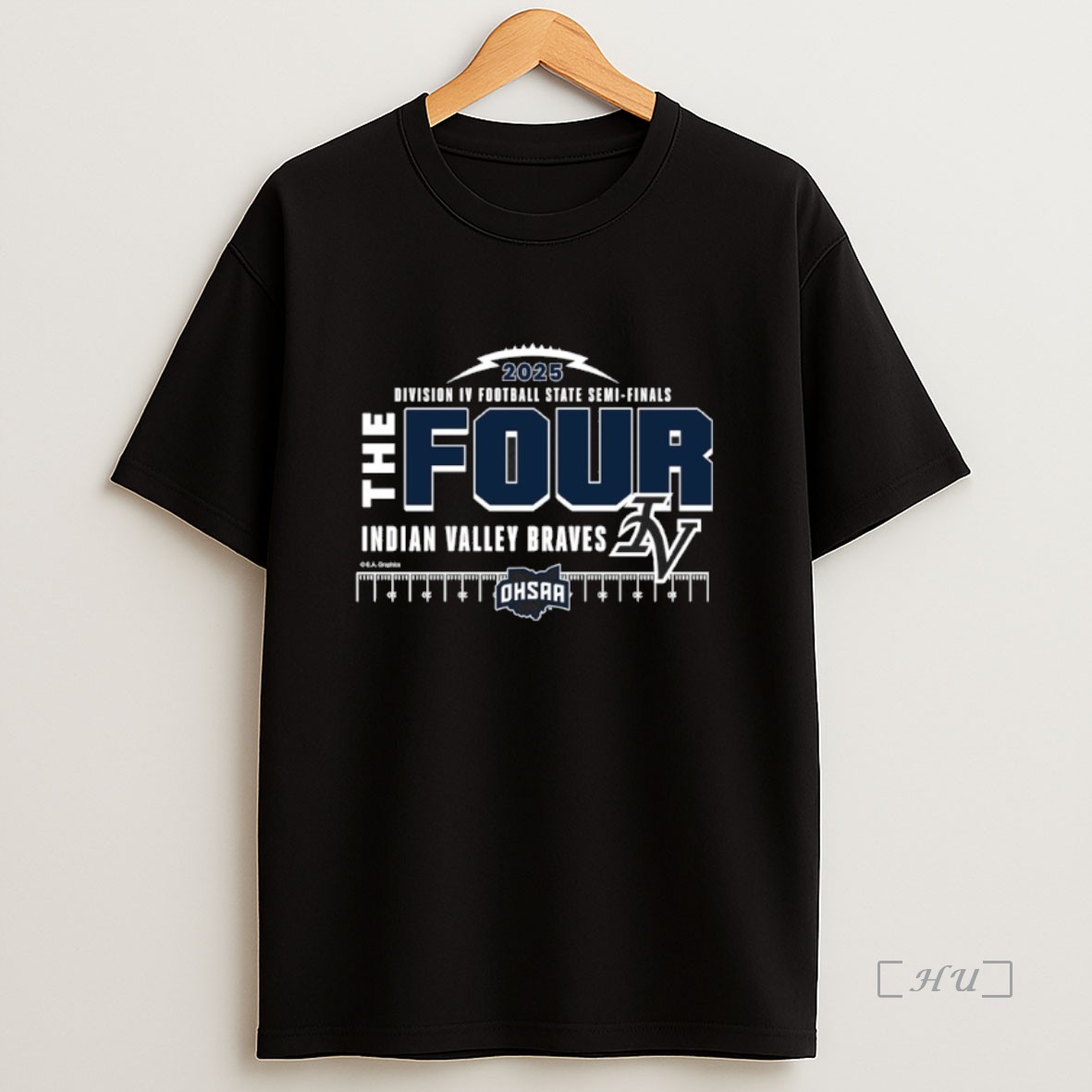 Officials Indian Valley Braves 2025 Mhsaa D4 Football State Semi Finals The Four Premium Shirt Sweatshirt Tee