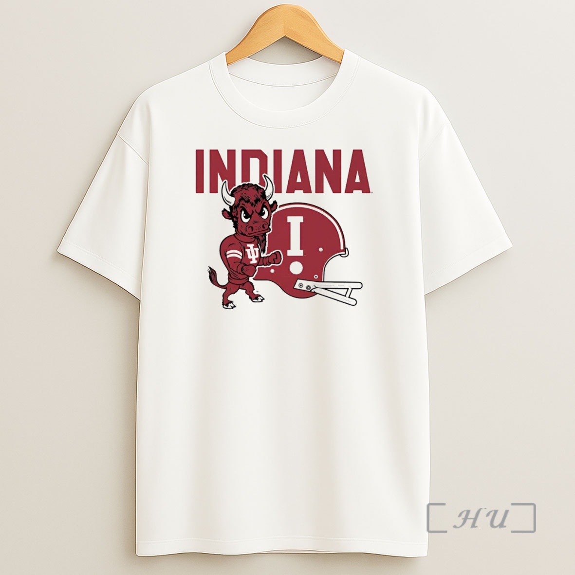Officials Indiana Hoosiers 1960s Mascot Bison Helmet Premium Shirt Sweatshirt Tee