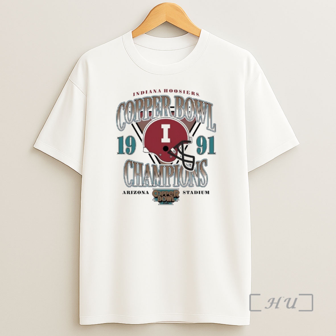 Officials Indiana Hoosiers 1991 Copper Bowl Champions Arizona Stadium Premium Shirt Sweatshirt Tee