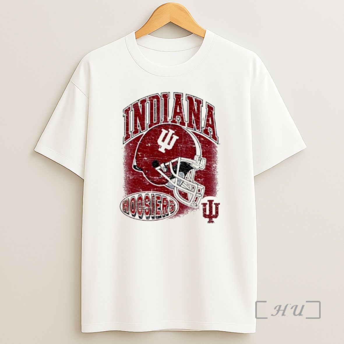Officials Indiana Hoosiers Basketball Vintage Style Helmet Logo Premium Shirt Sweatshirt Tee