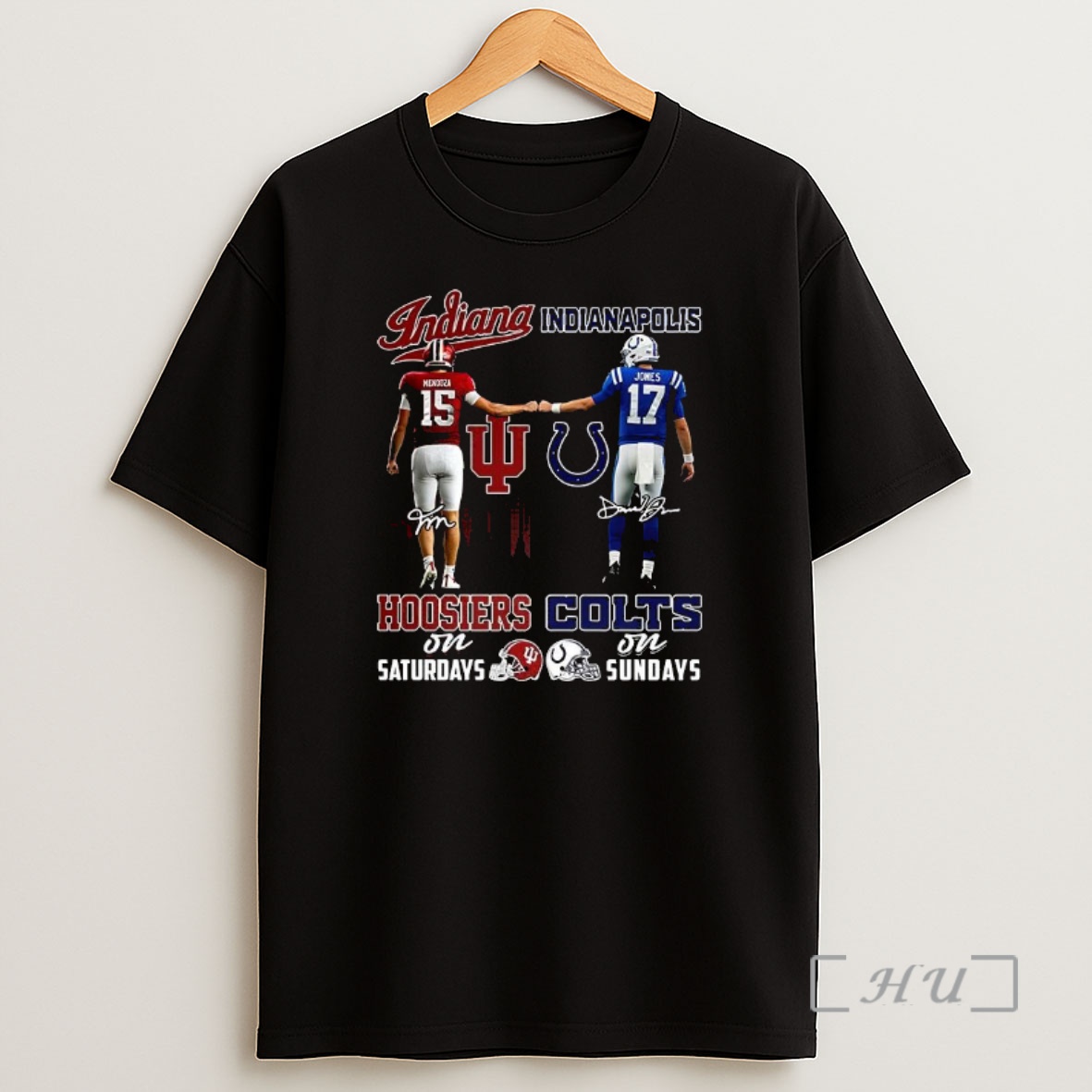 Officials Indiana Hoosiers On Saturdays And Indianapolis Colts On Sundays Signature Premium Shirt Sweatshirt Tee
