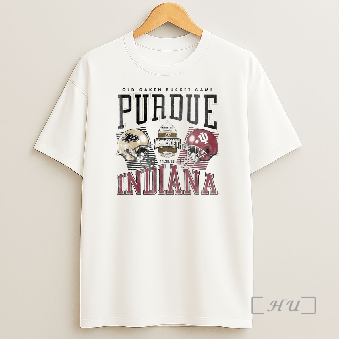 Officials Indiana Vs Purdue 2025 Old Oaken Bucket Helmet Matchup Premium Shirt Sweatshirt Tee