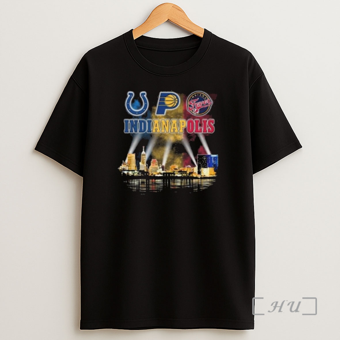 Officials Indianapolis City Sports Colts Pacers And Fever Skyline Light 2025 Premium Shirt Sweatshirt Tee