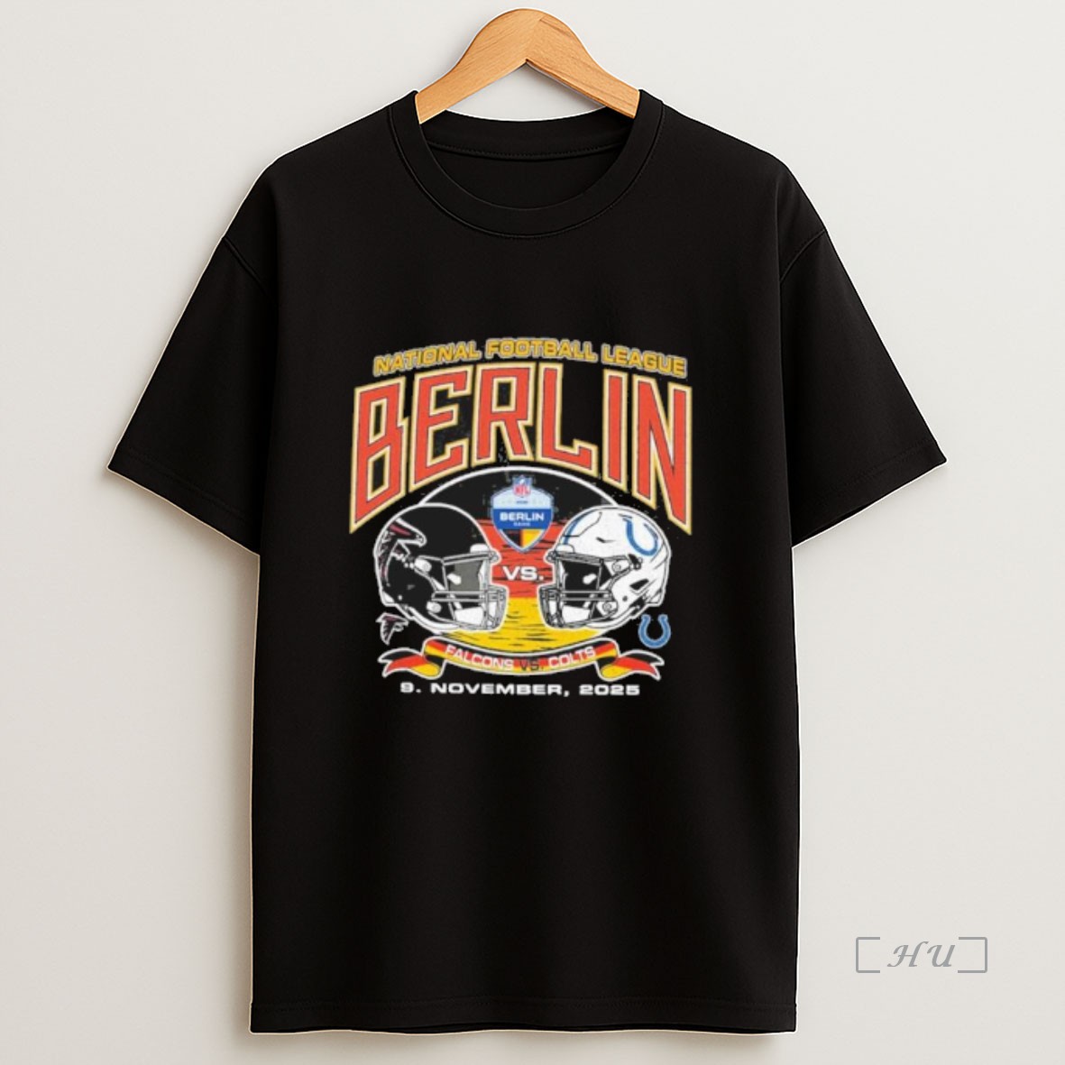 Officials Indianapolis Colts 2025 Berlin Game Vs Atl Falcons Helmet Premium Shirt Sweatshirt Tee