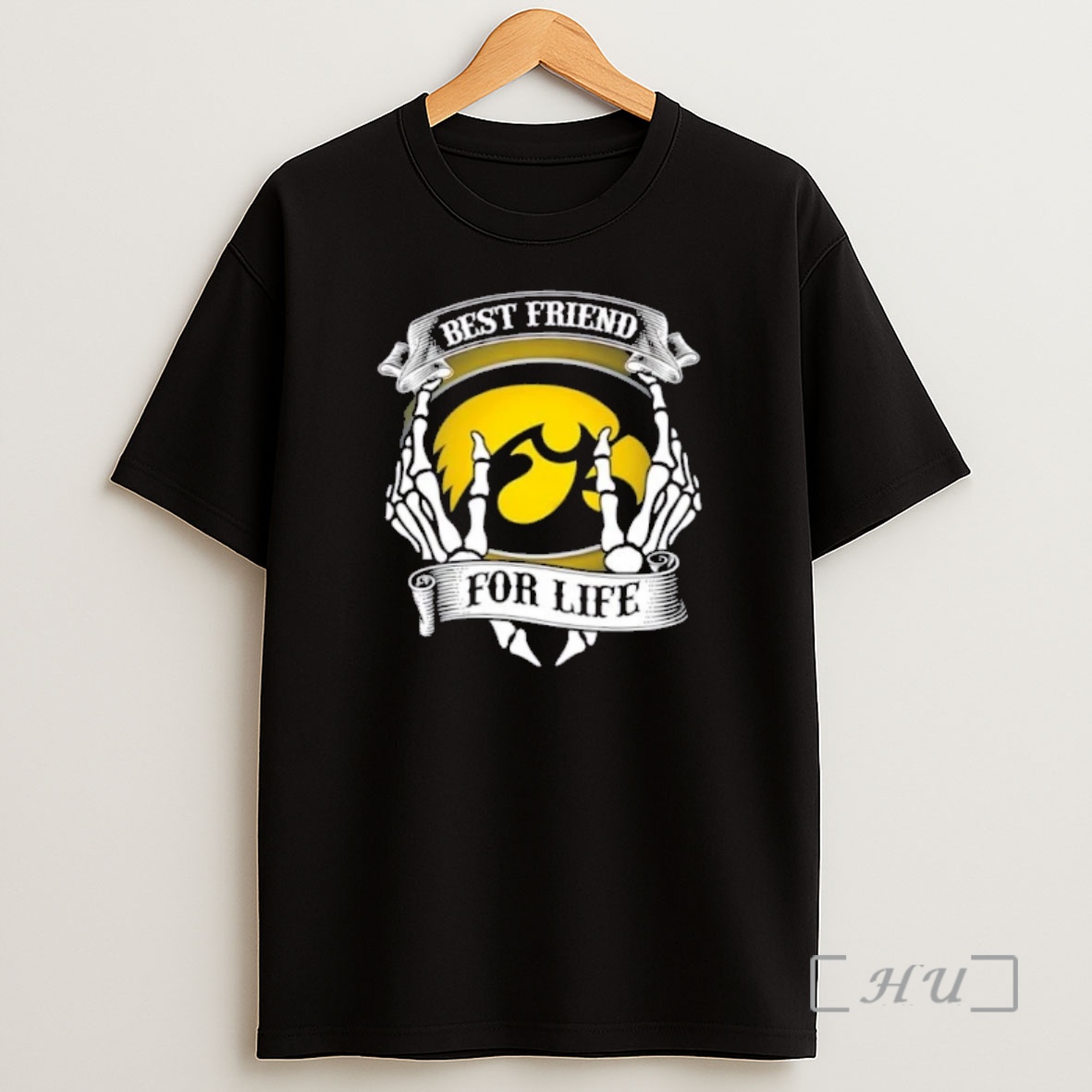 Officials Iowa Hawkeyes Best Friend For Life Hands Bones Premium Shirt Sweatshirt Tee