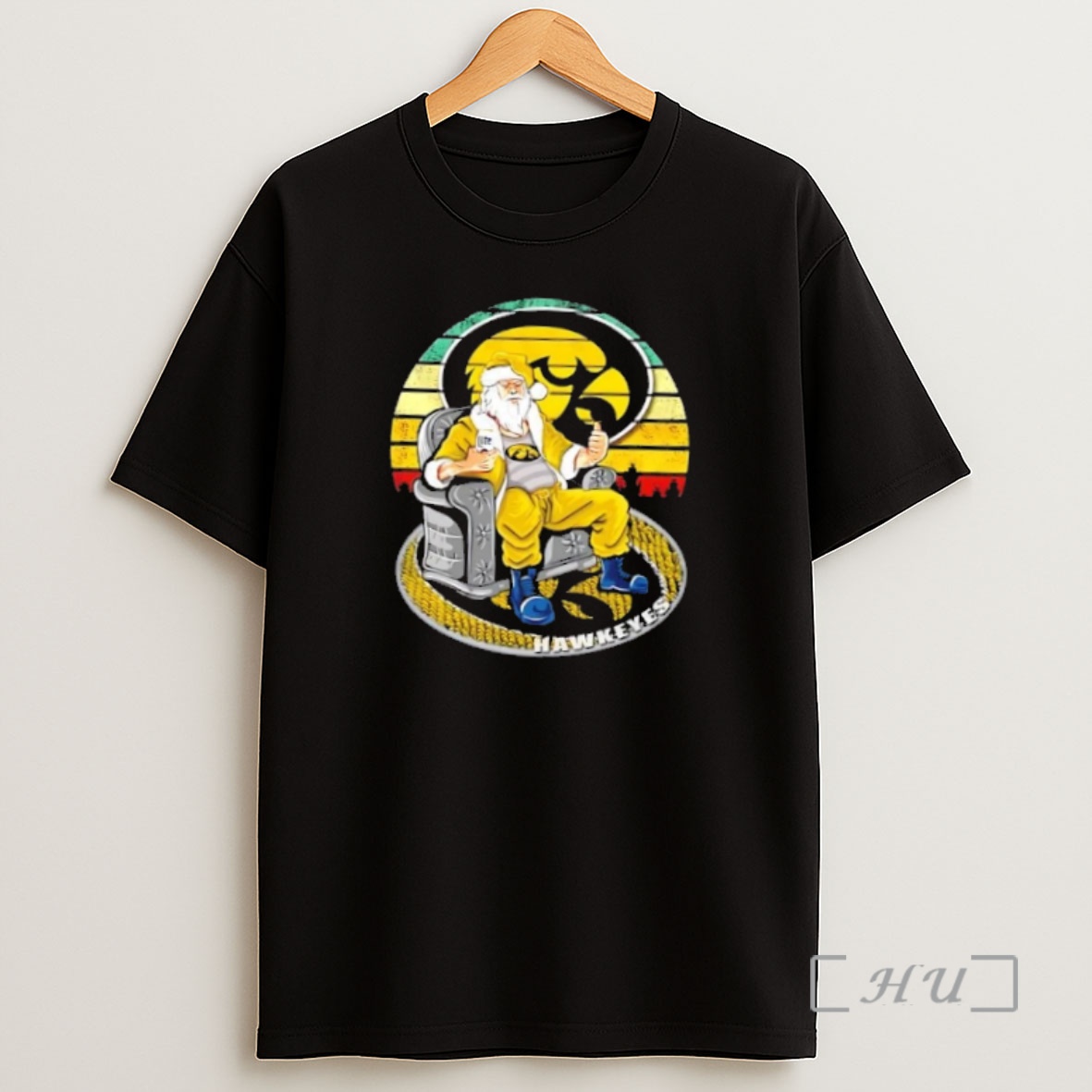 Officials Iowa Hawkeyes X Santa Claus Christmas Vintage Premium Shirt Sweatshirt Tee