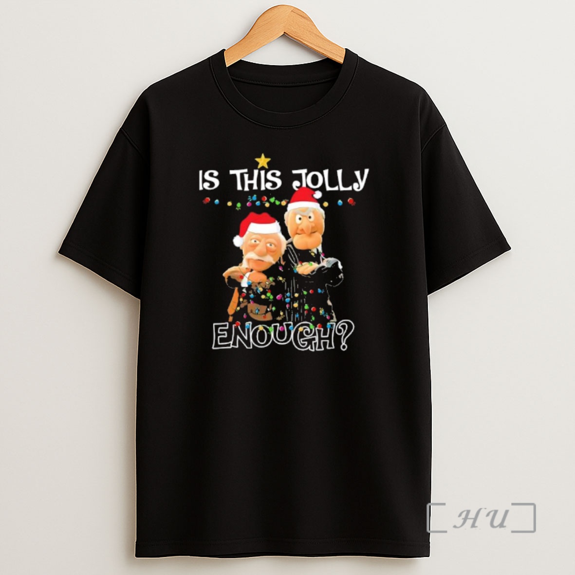Officials Is This Jolly Enough Statler And Waldorf Christmas Meme Premium Shirt Sweatshirt Tee