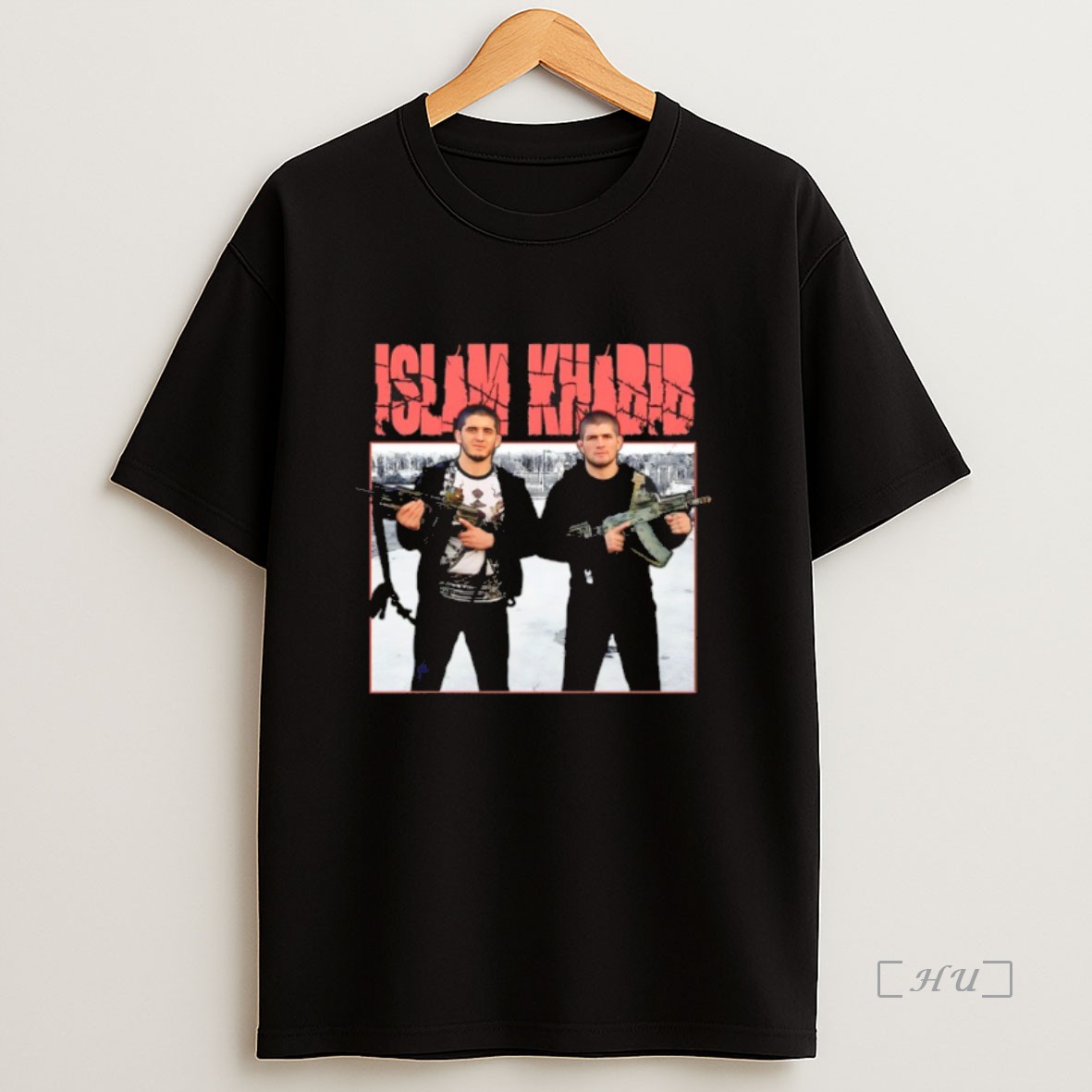 Officials Islam And Khabib Holding Gun Graphic Premium Shirt Sweatshirt Tee