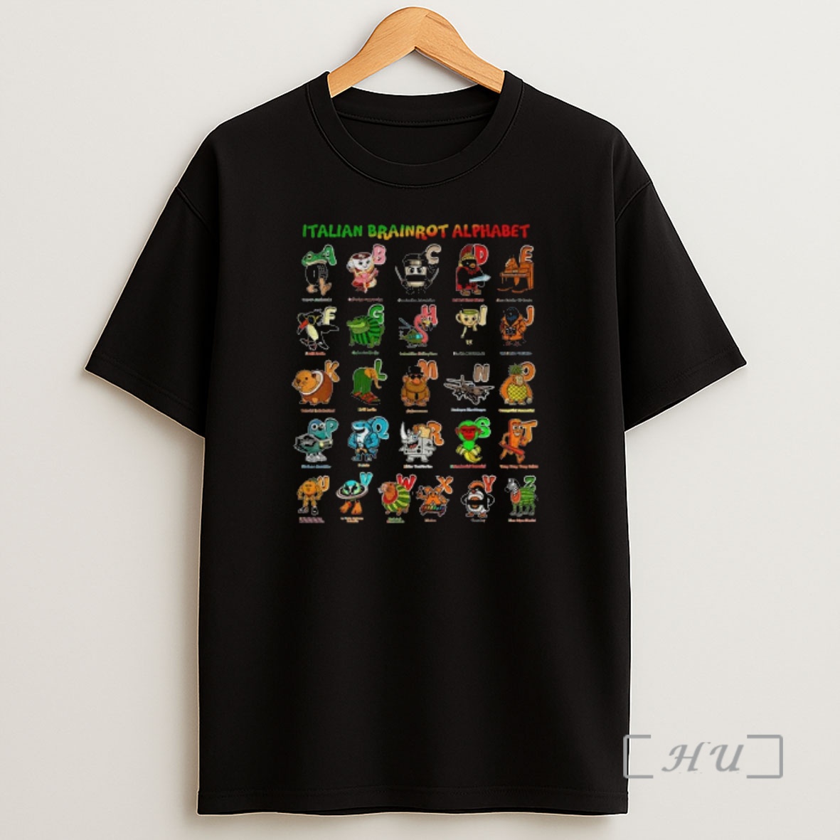 Officials Italian Brainrot Alphabet Bombardino Crocodilo Back To School Premium Shirt Sweatshirt Tee