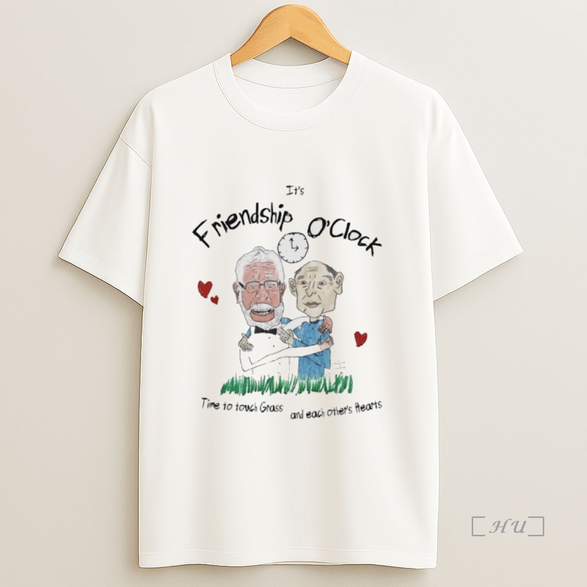 Officials Its Friendship Oclock Time To Touch Grass And Each Others Hearts Premium Shirt Sweatshirt Tee