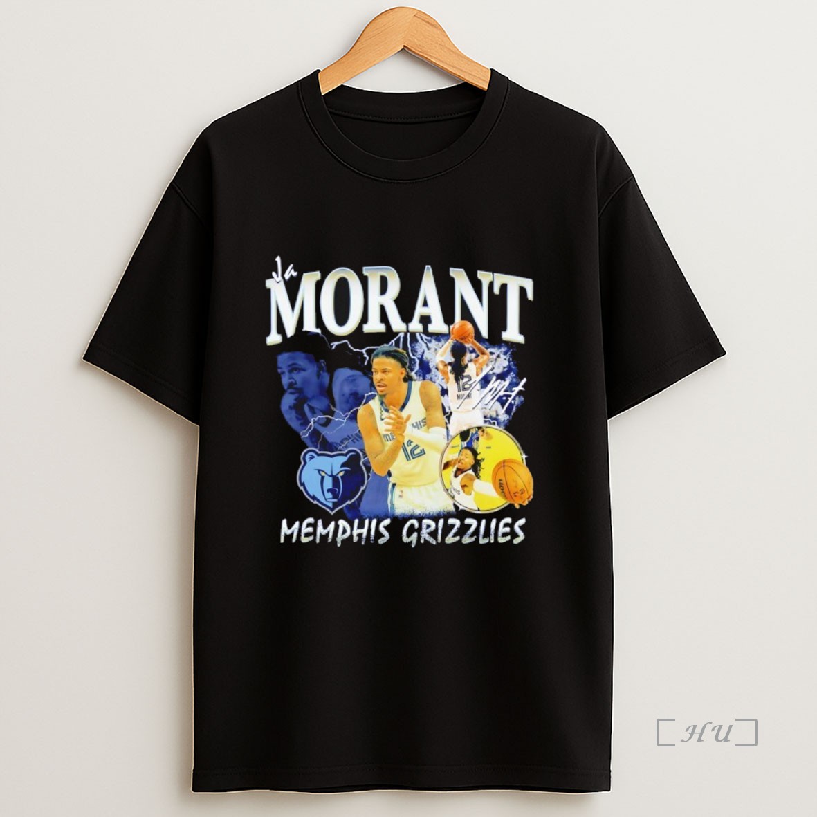 Officials Ja Morant Memphis Grizzlies Collage Signature Premium Shirt Sweatshirt Tee